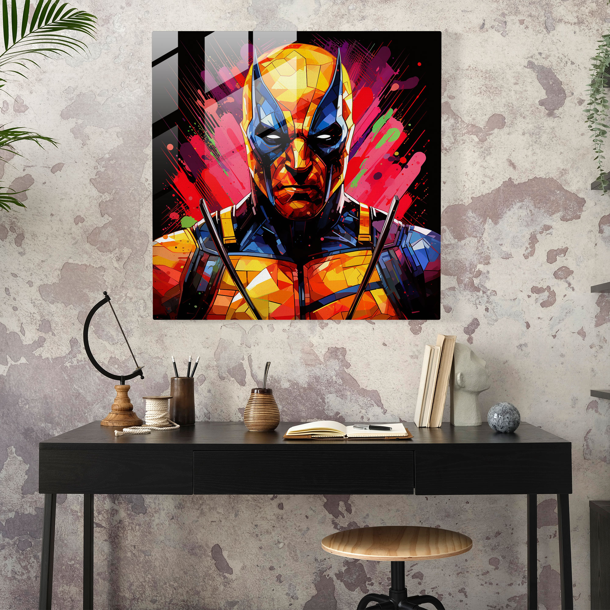 Marvel Pop Art Cam Tablo - Marvel Cam Tablo Cam Sanatı Ev Dekorasyonu