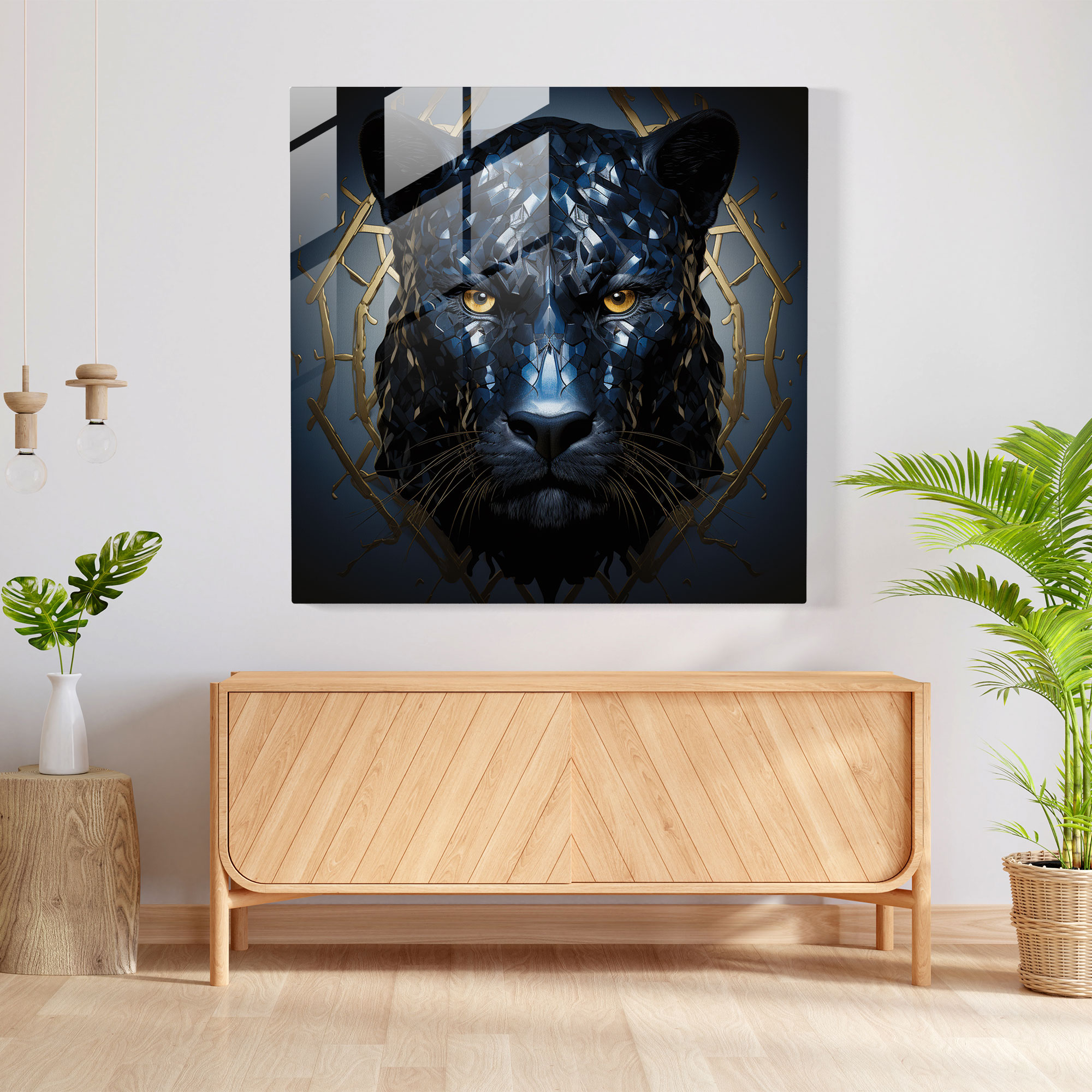 Marvel Glass Print - Black Panther - Marvel, Glass Print, Wall Decoration, Glass Art