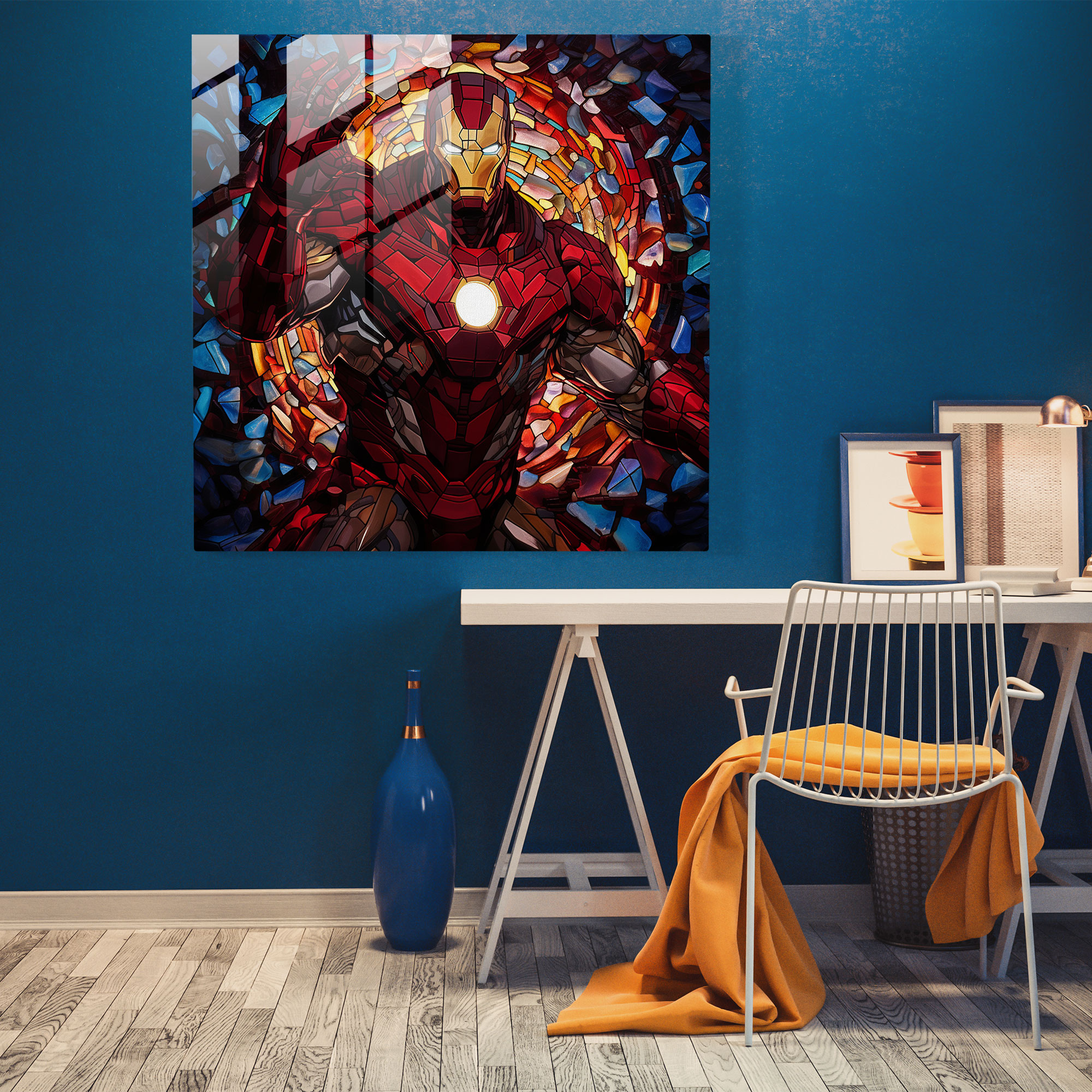 Marvel Cosmic Glass Print - Marvel, Wall Decoration, Glass Print, Mystique