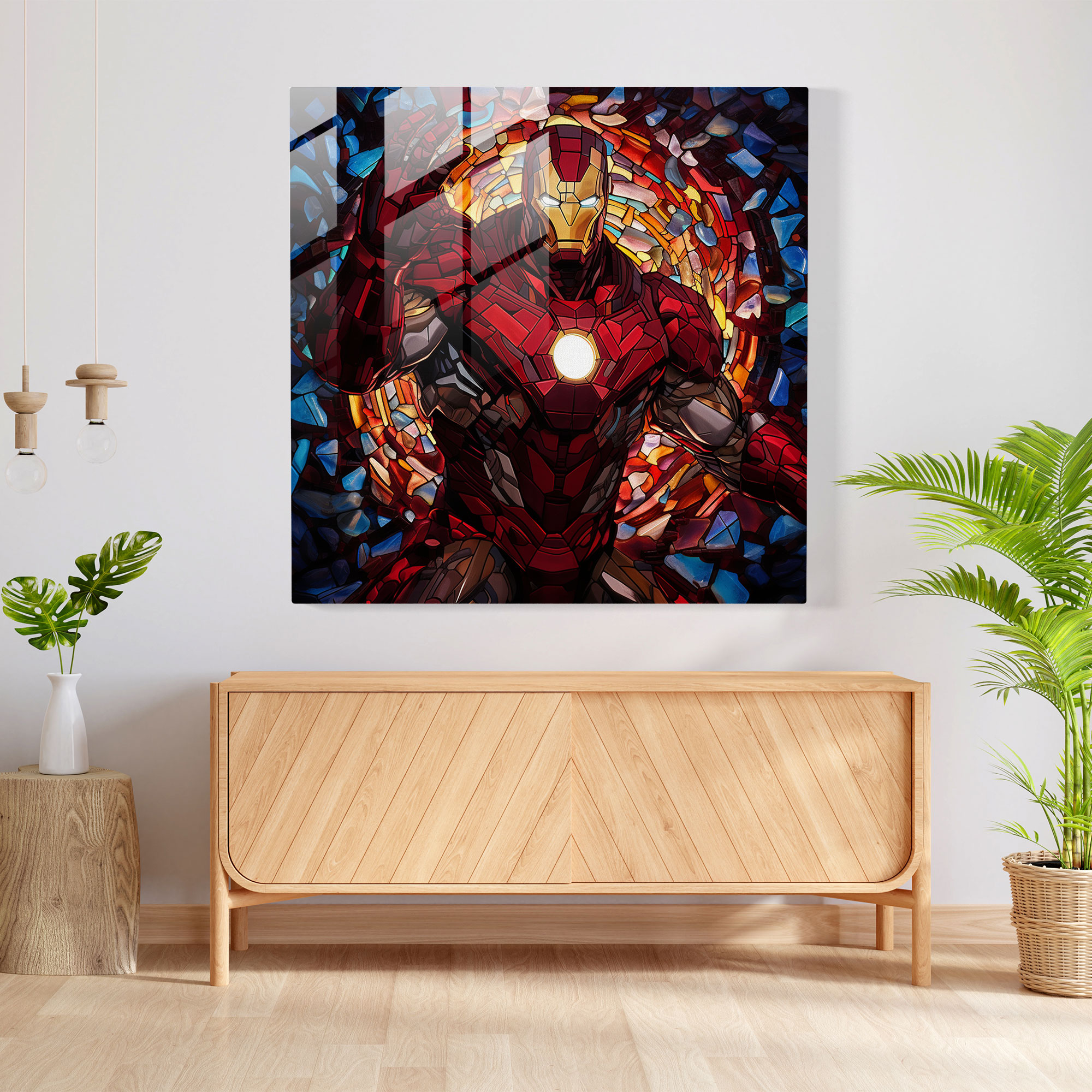 Marvel Cosmic Glass Print - Marvel, Wall Decoration, Glass Print, Mystique