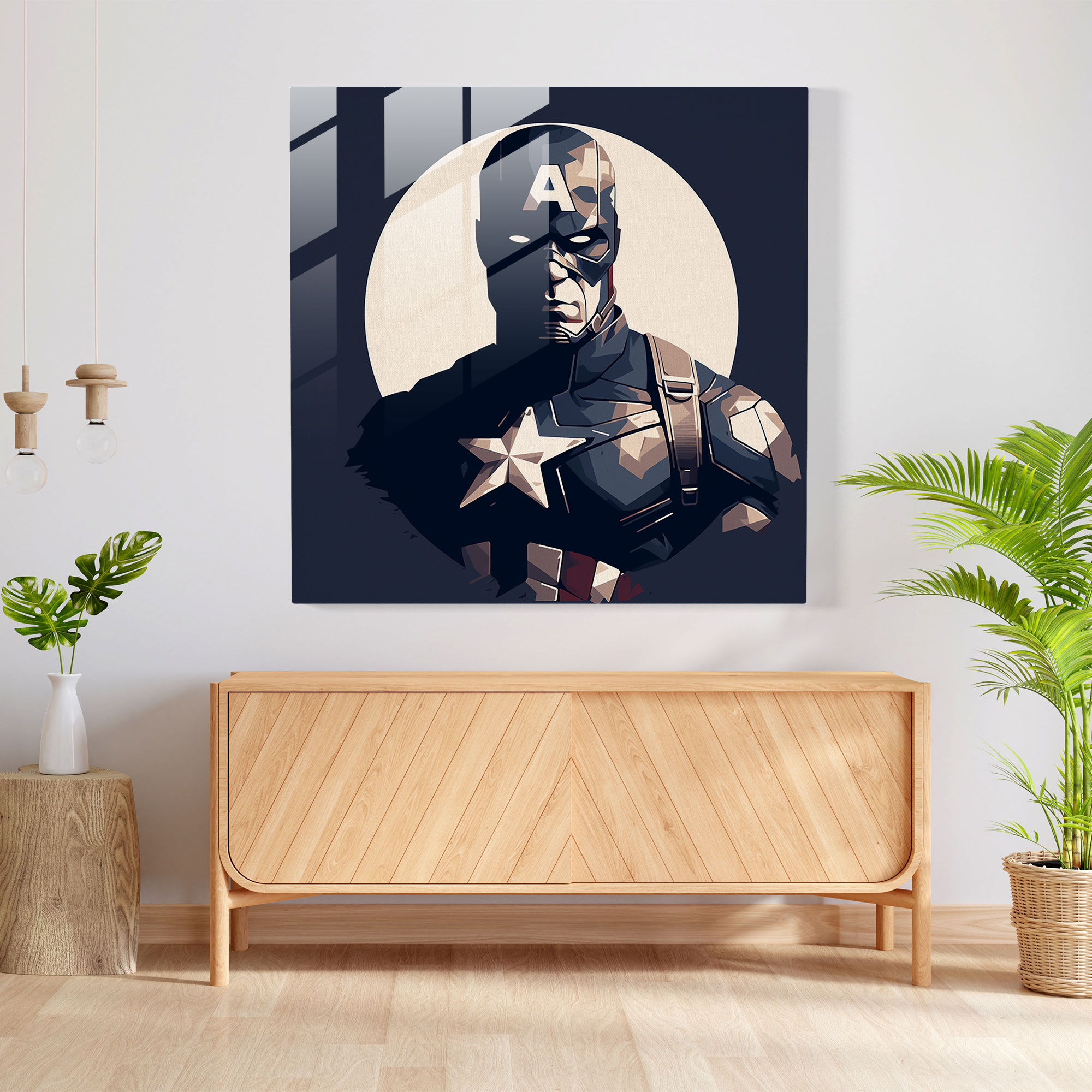 Marvel Silhouette Glass Print - Marvel, Elegance, Silhouette, Glass Wall Art