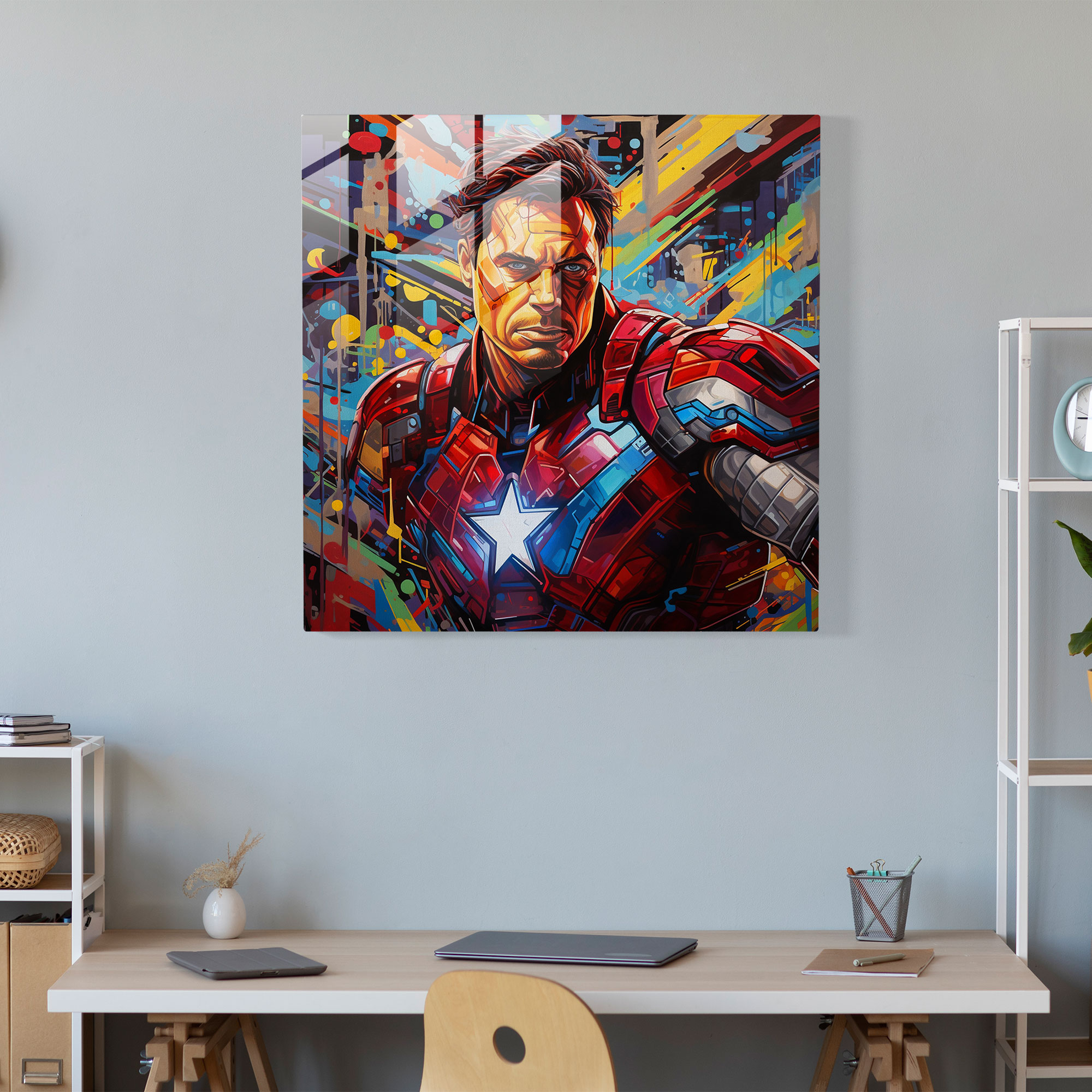 Marvel Pop Art Cam Tablo - Enerji ve Marvel Sanatı