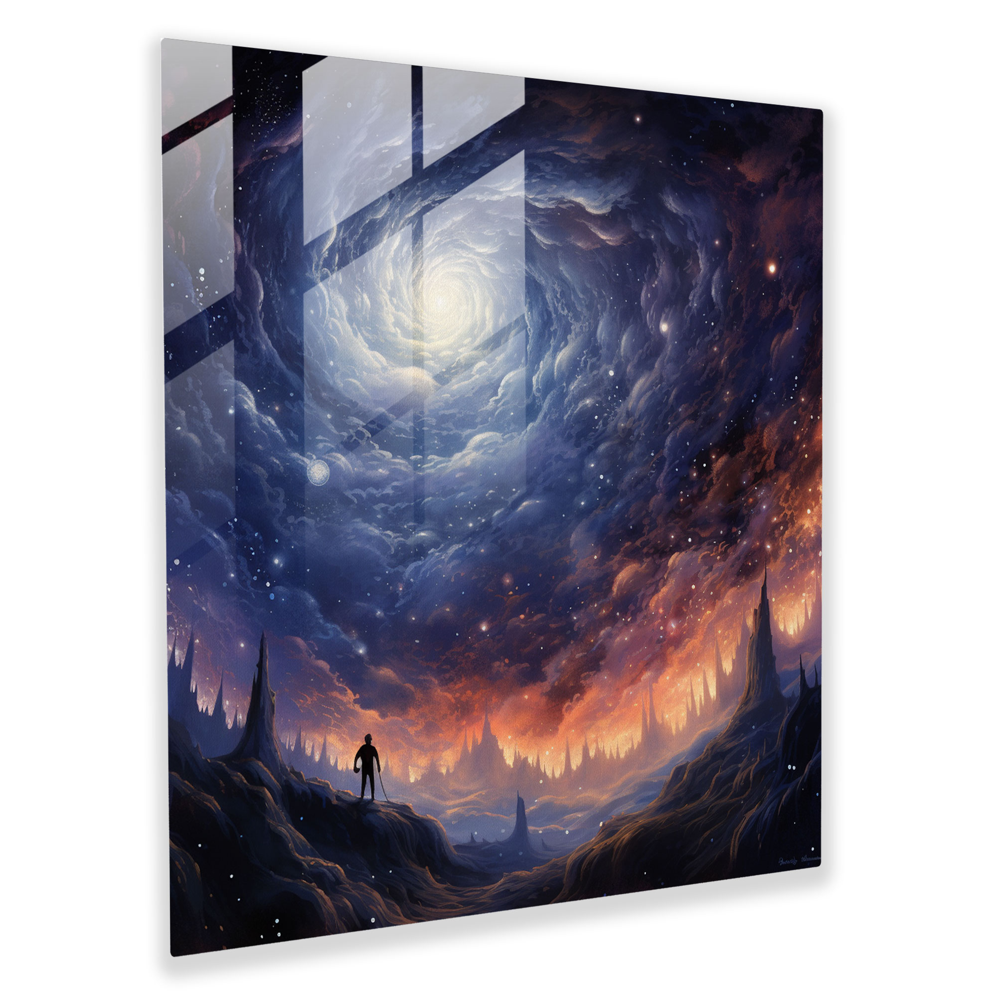 Glasbild Cosmic Reverie Wandkunst