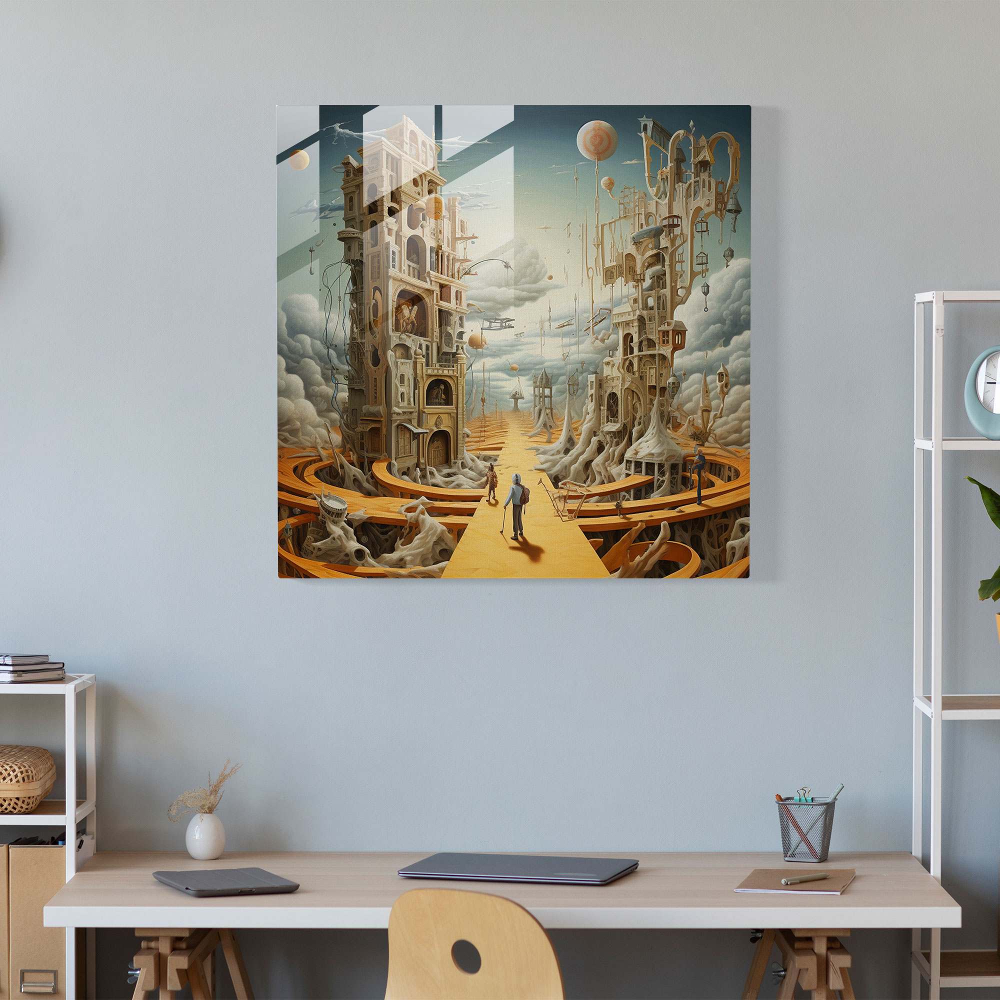 Glasbild Whimsical Dreams: Lass deine Fantasie frei