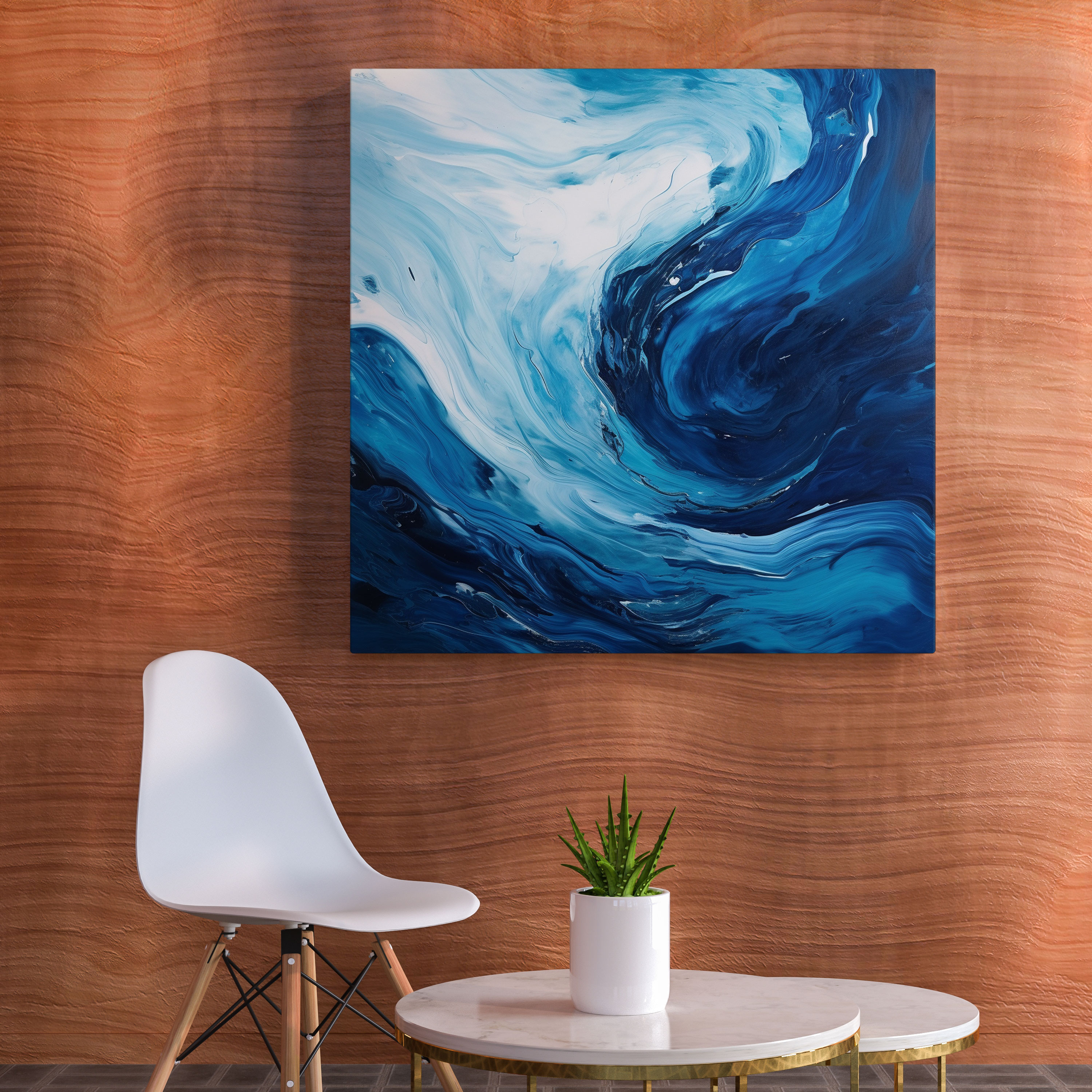 Navy Tranquility Wall Art - Navy, Wall Art, Wall Decoration, Calm