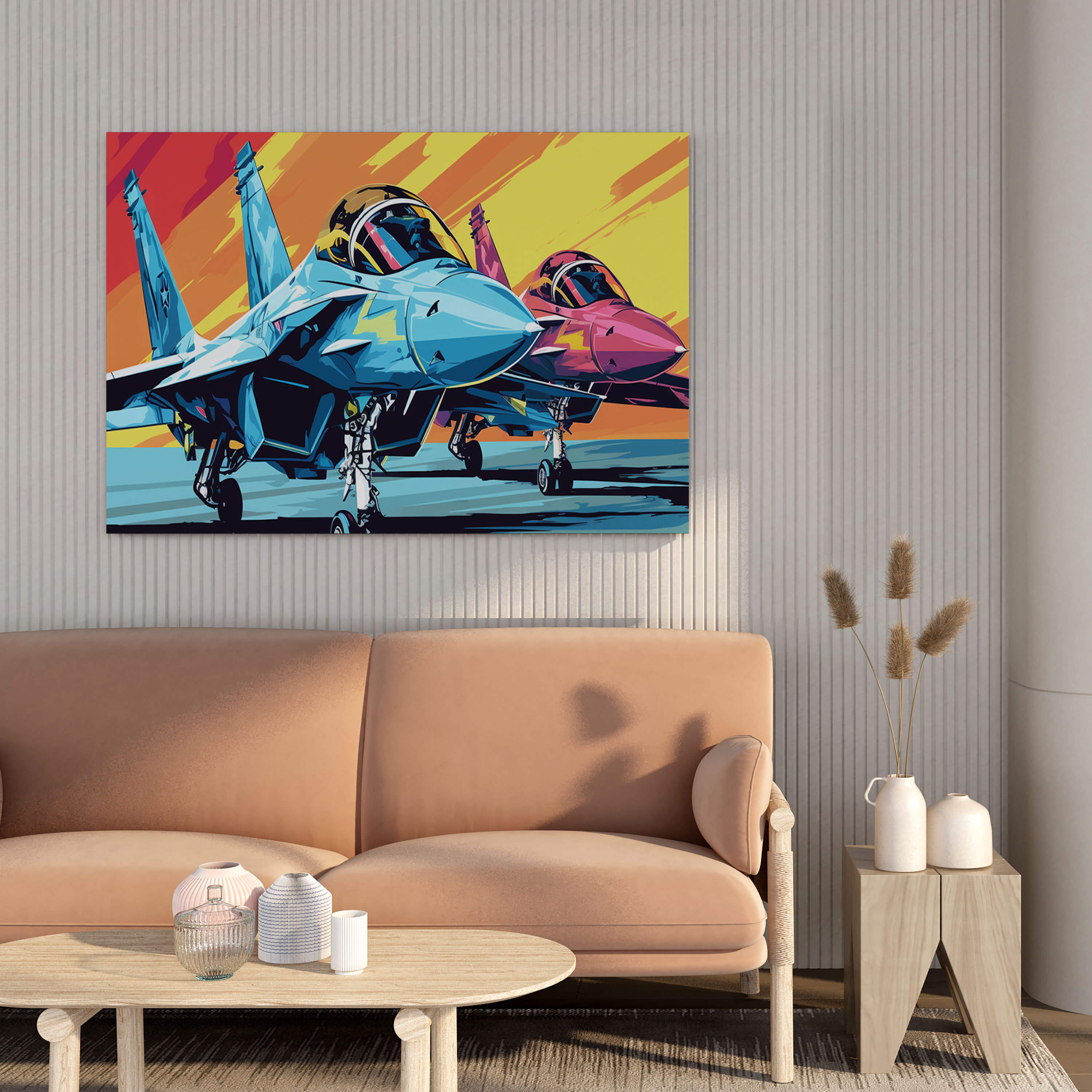 Navy Fighter Jets Canvas Print - Navy, Wall Decoration, Navy, Home Decoration
