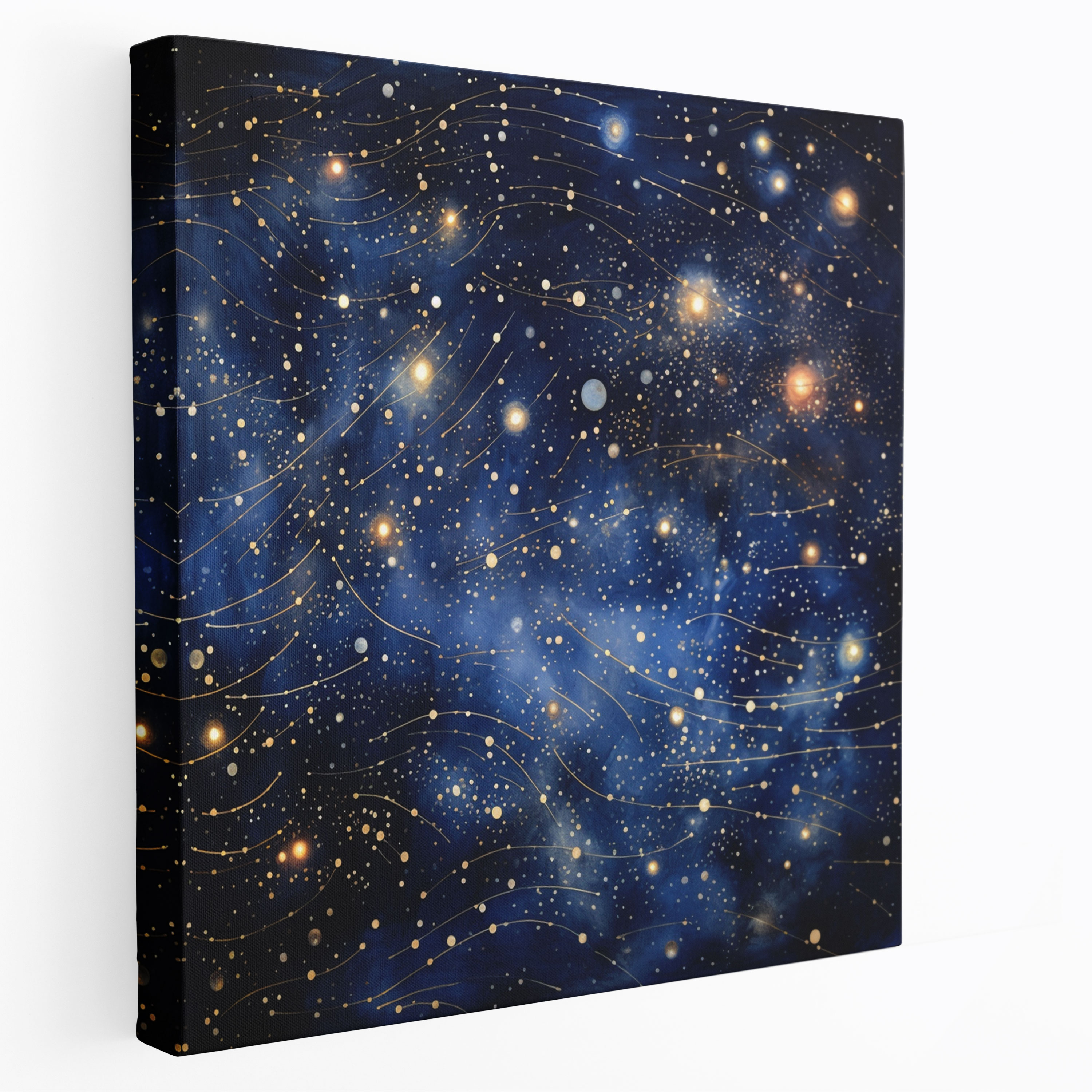 Navy Blue Night Sky Canvas Print - Navy Blue, Navy Blue, Canvas Print, Canvas