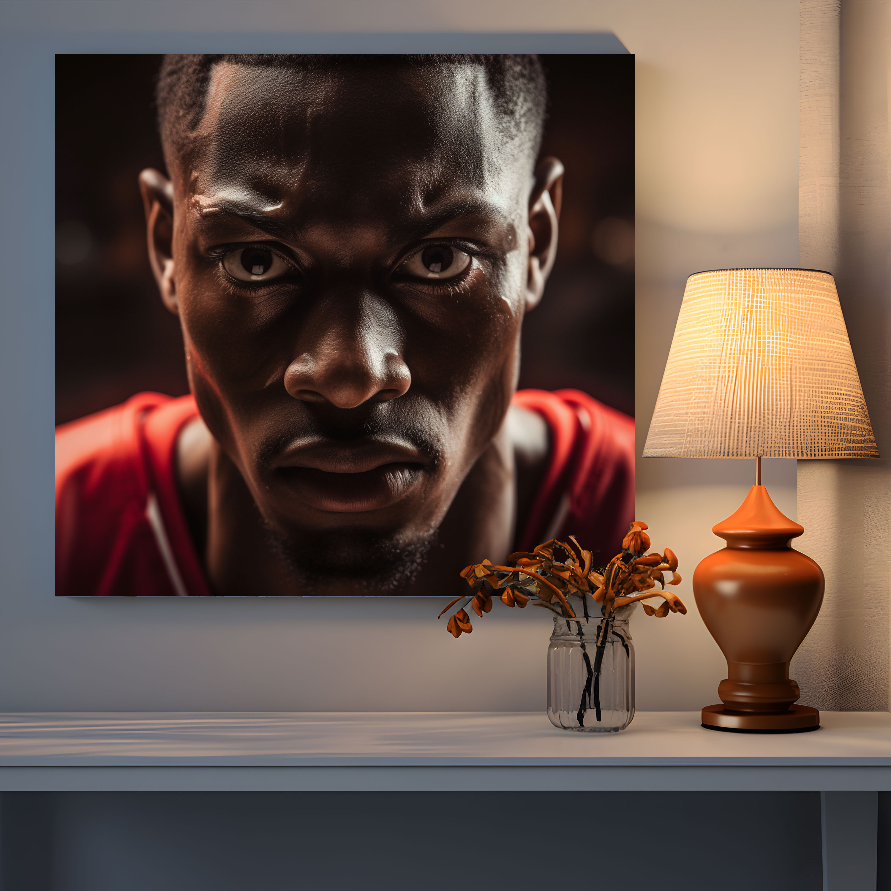 Nba Canvas Print - Intense Determination - Nba, Determination, Wall Art, Nba