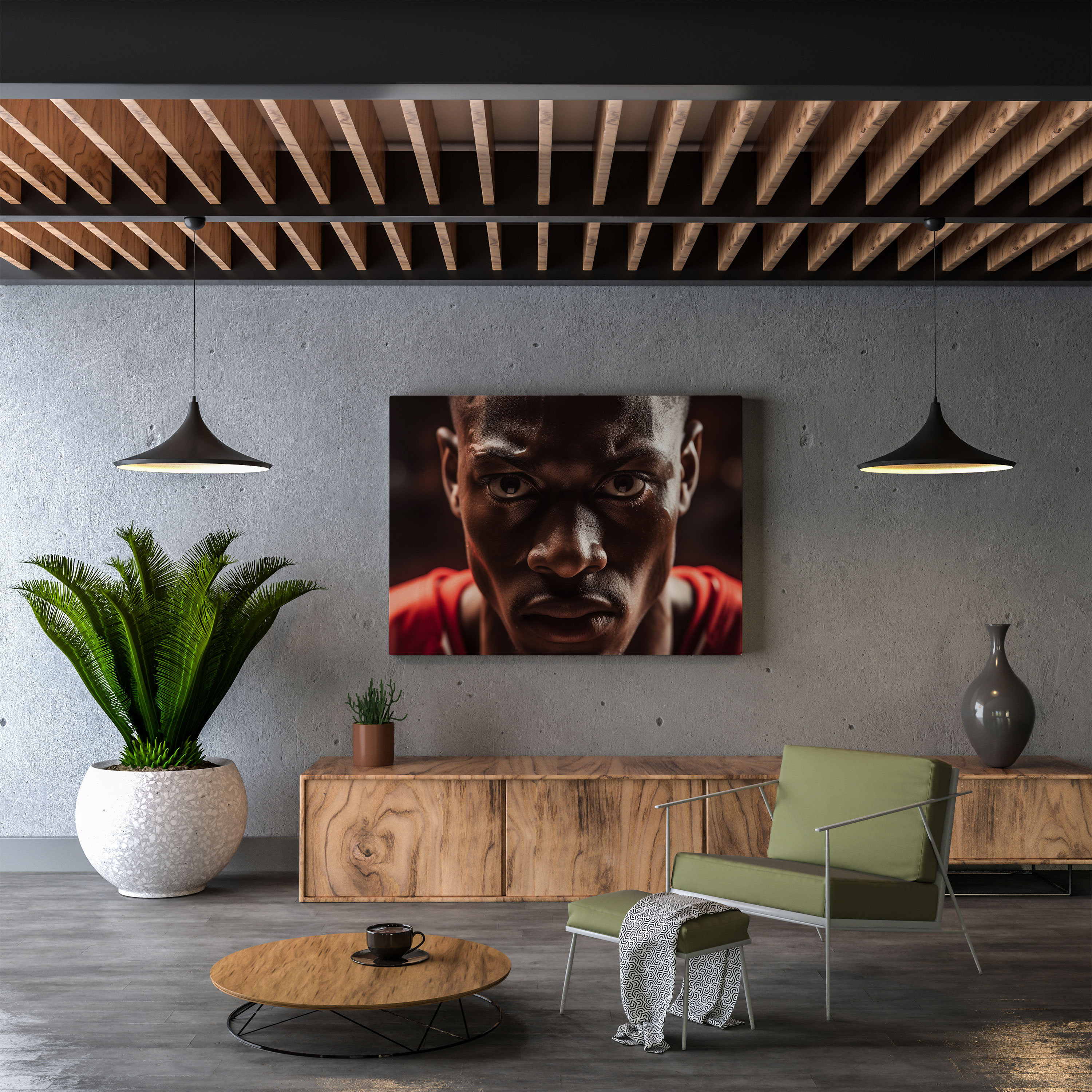 Nba Canvas Print - Intense Determination - Nba, Determination, Wall Art, Nba