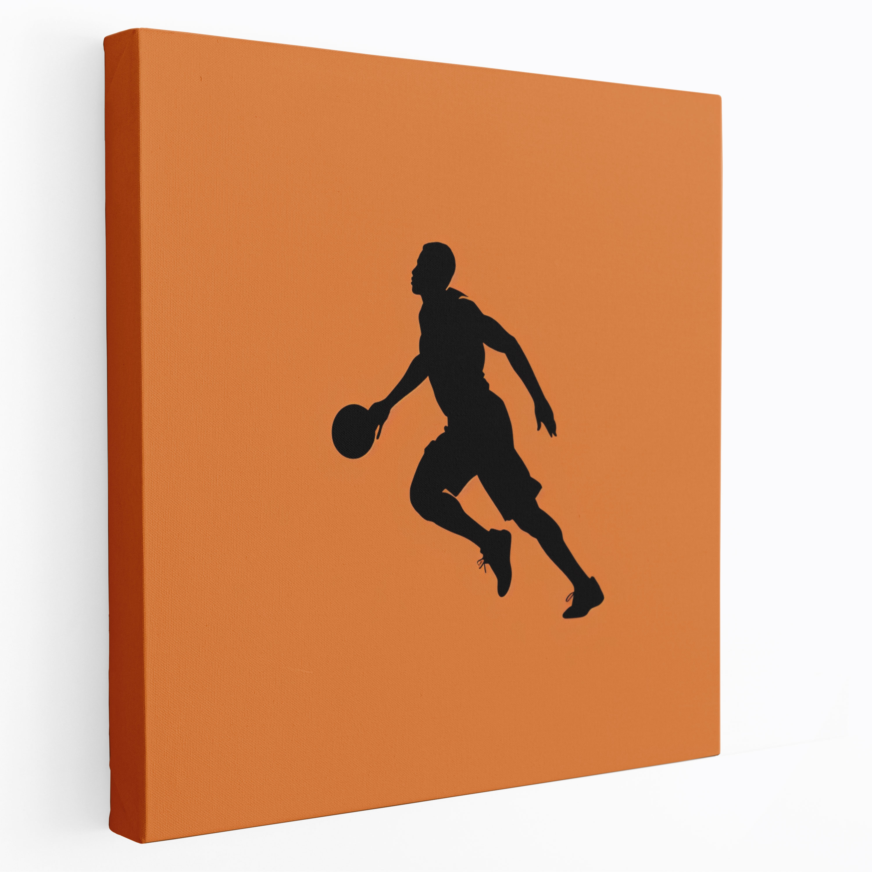Nba Canvas Print - Minimalist Silhouette Of Basketball Player Wall Art - Nba, Nba, Canvas Print, Wall Art