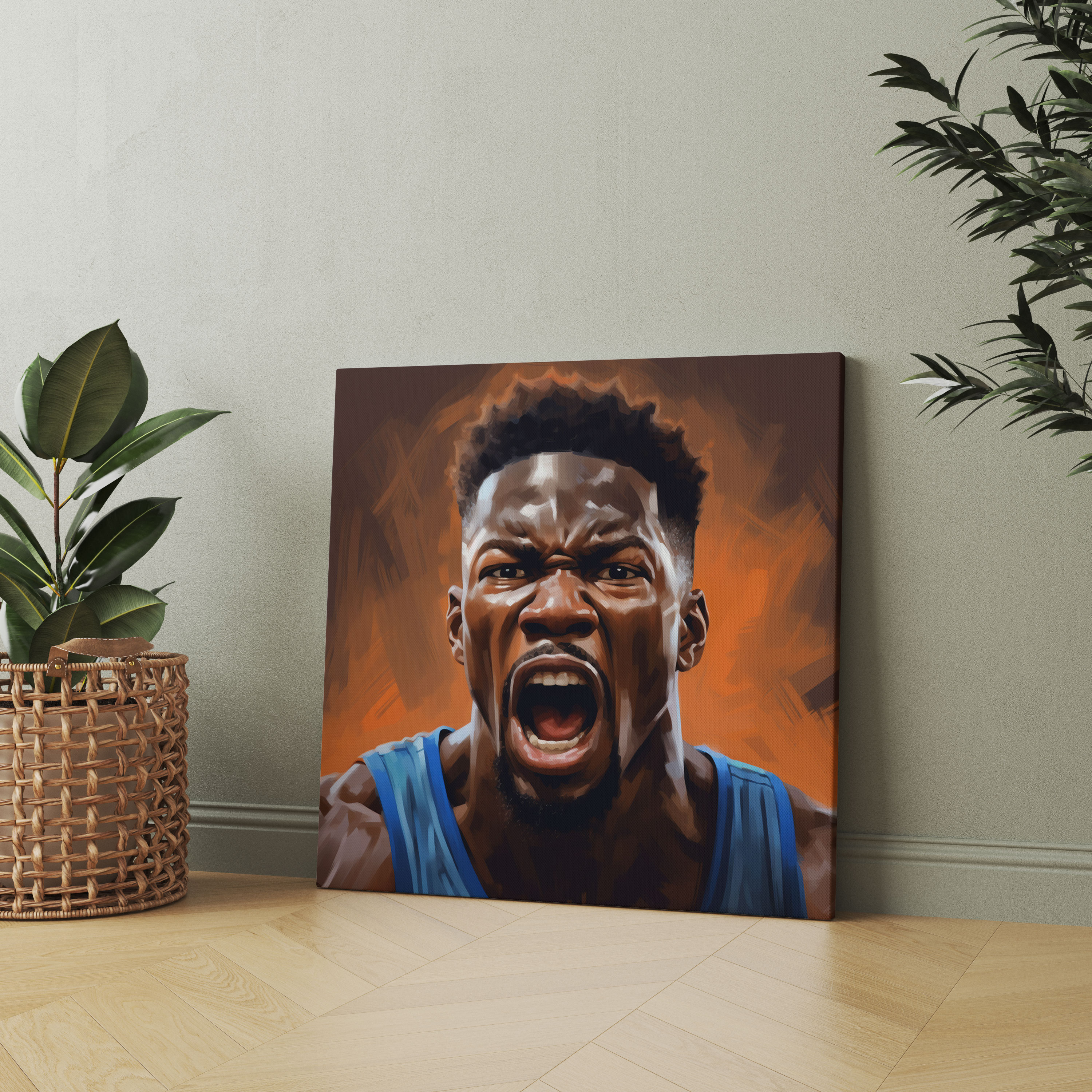 Nba Wall Art - Realistic Nba Star Portraits - Nba, Canvas Print, Realistic Portraits, Wall Art