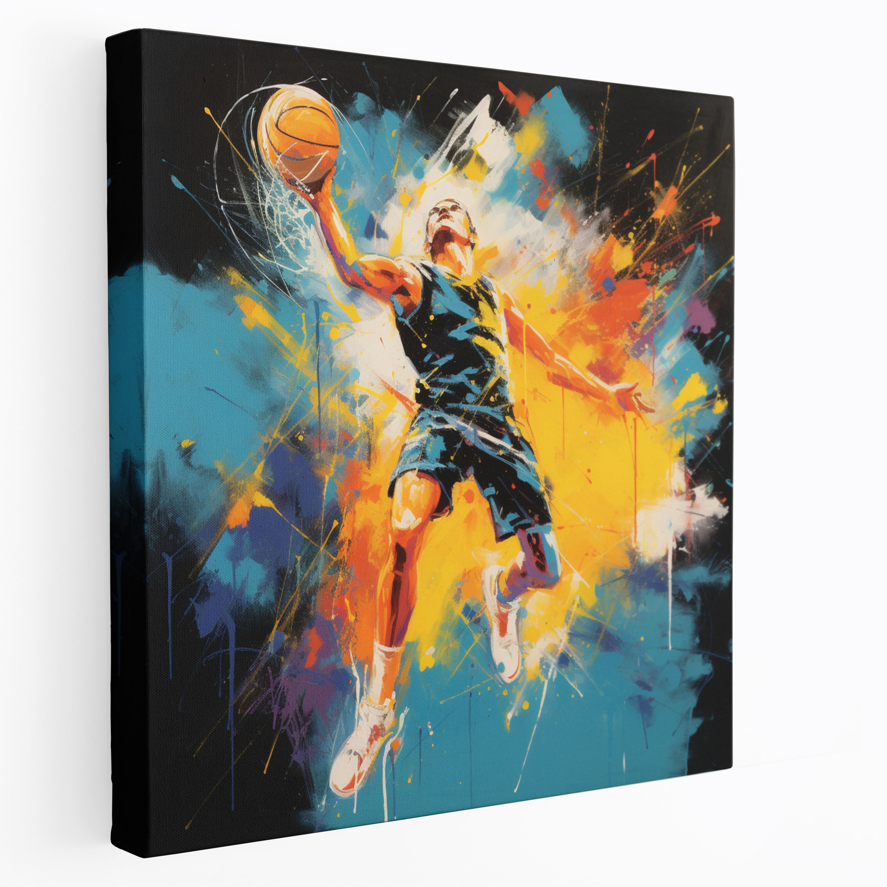 Nba Canvas Print - Abstract Basketball Player Wall Art - Nba, Wall Decoration, Abstract Art, Home Decoration