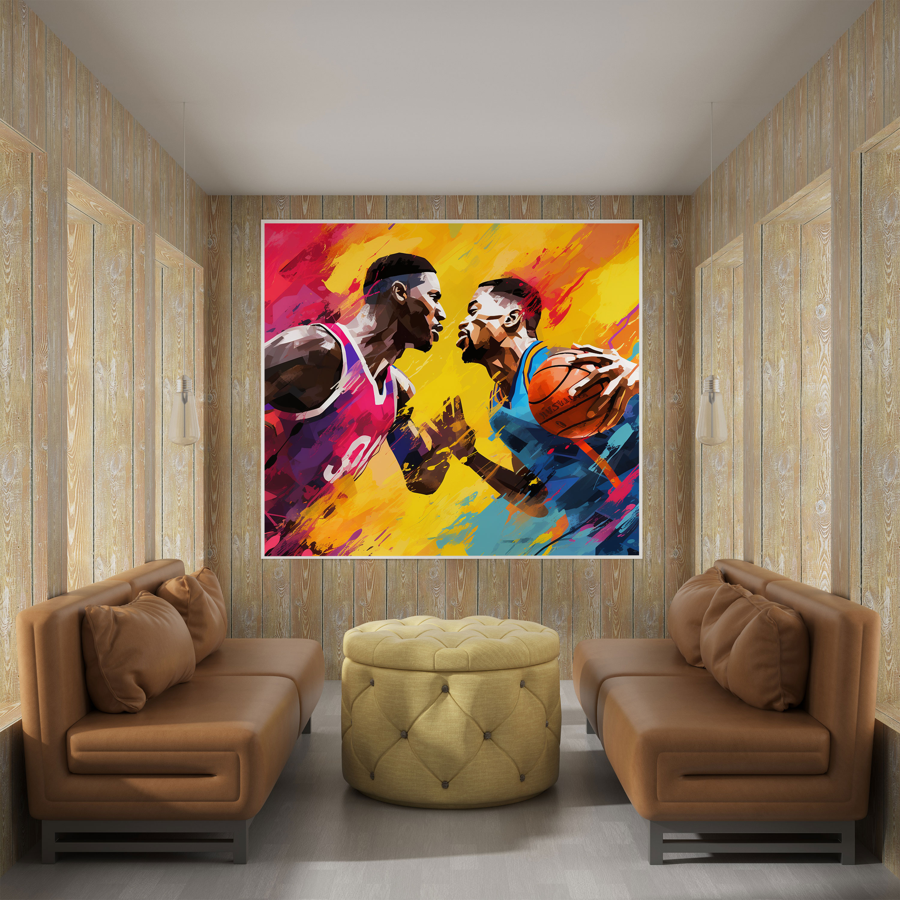 Nba Wall Art - Nba, Canvas, Sports, Abstract