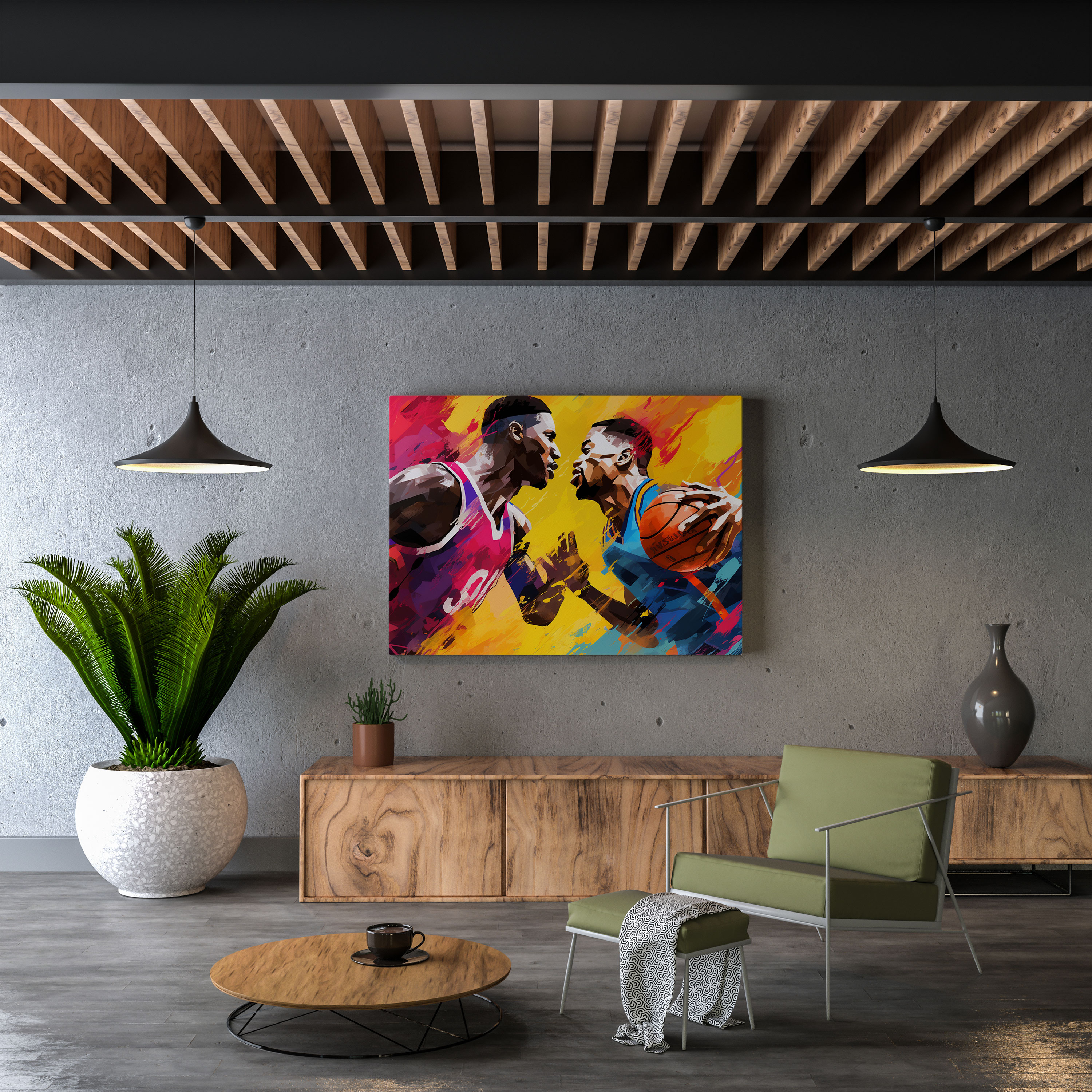 Nba Wall Art - Nba, Canvas, Sports, Abstract