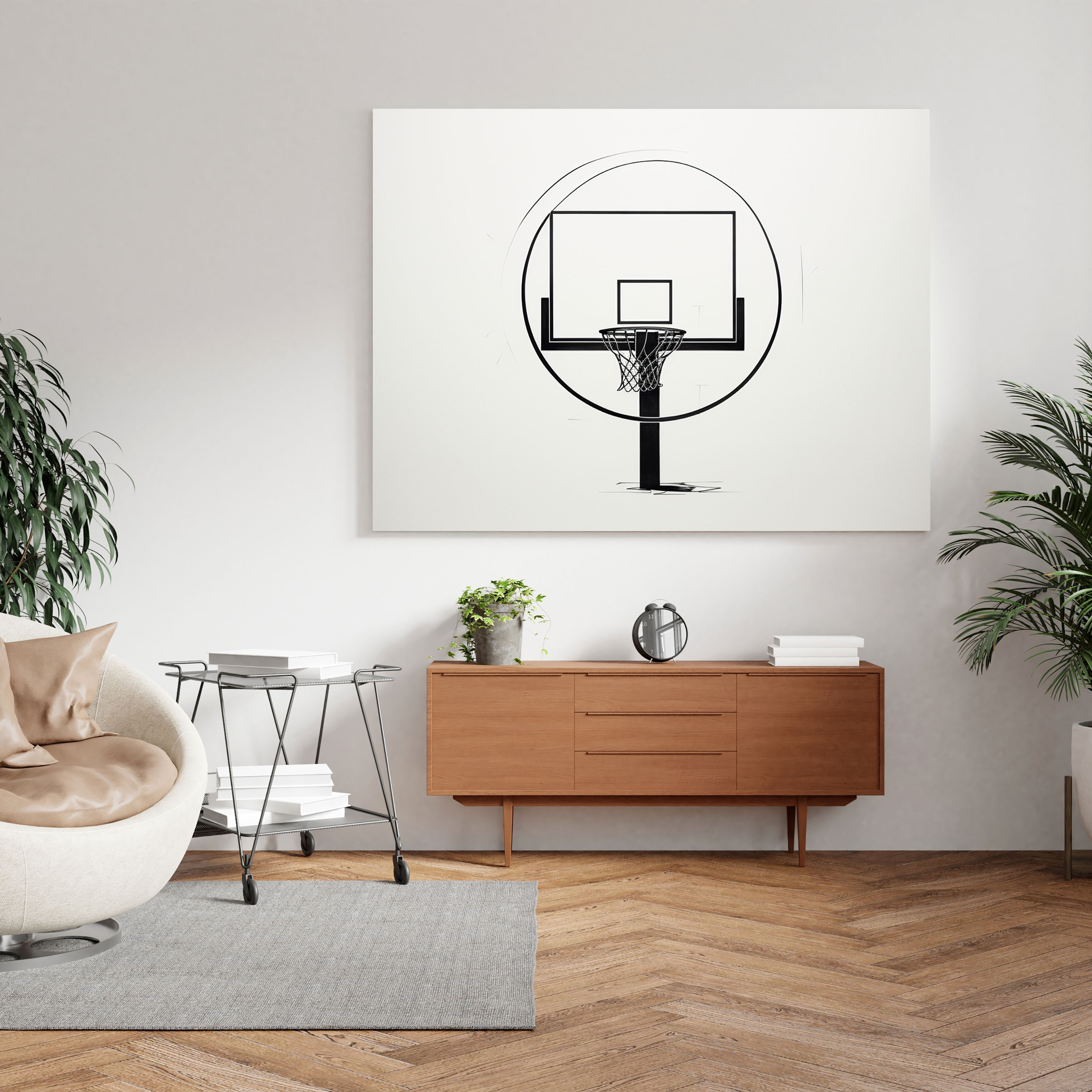 Nba Canvas Print - Minimalistic Basketball Wall Art - Nba, Nba, Canvas Wall Art, Art Lovers