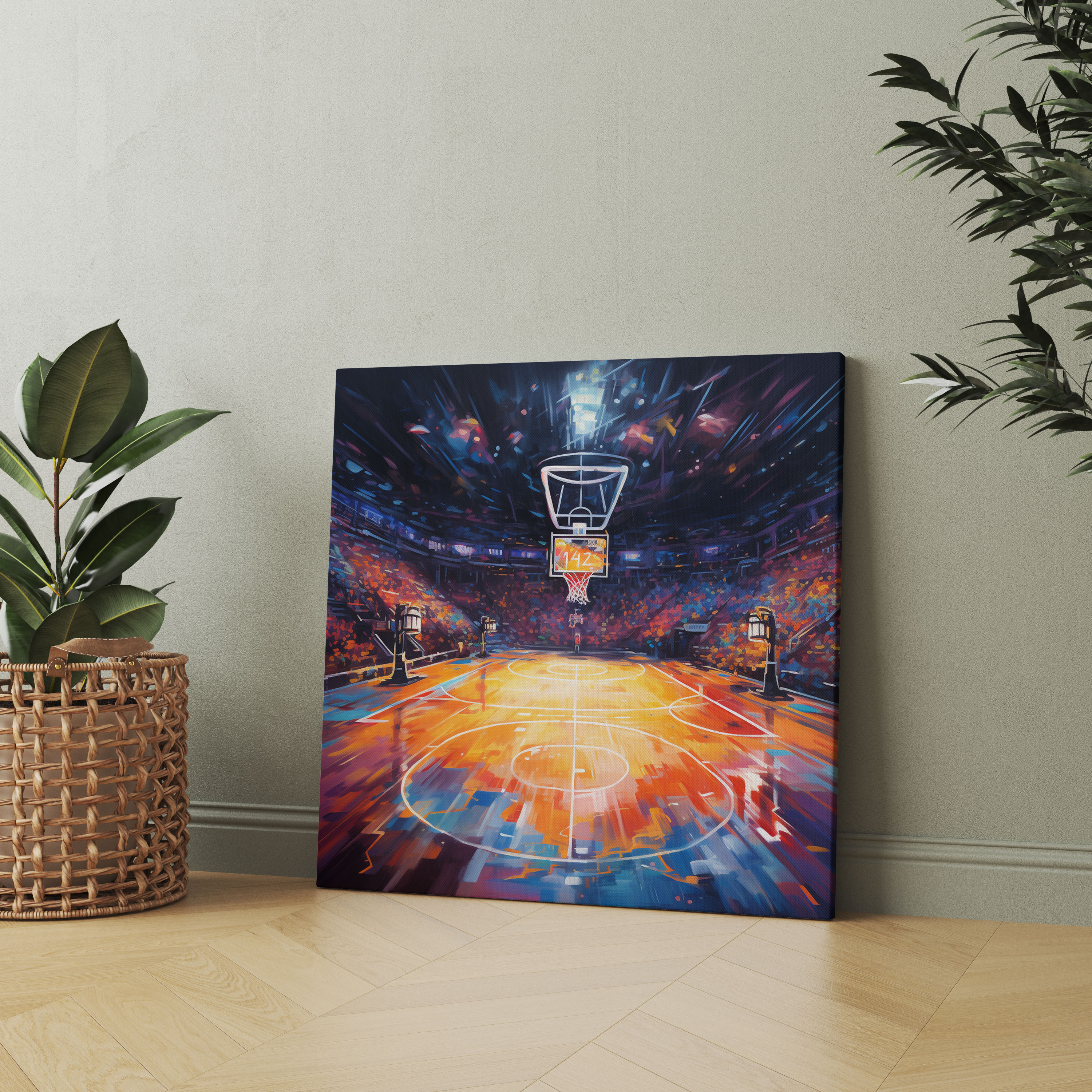 NBA Wandkunst - Spannendes Spiel - NBA Wanddekoration Wandkunst Wohnkultur