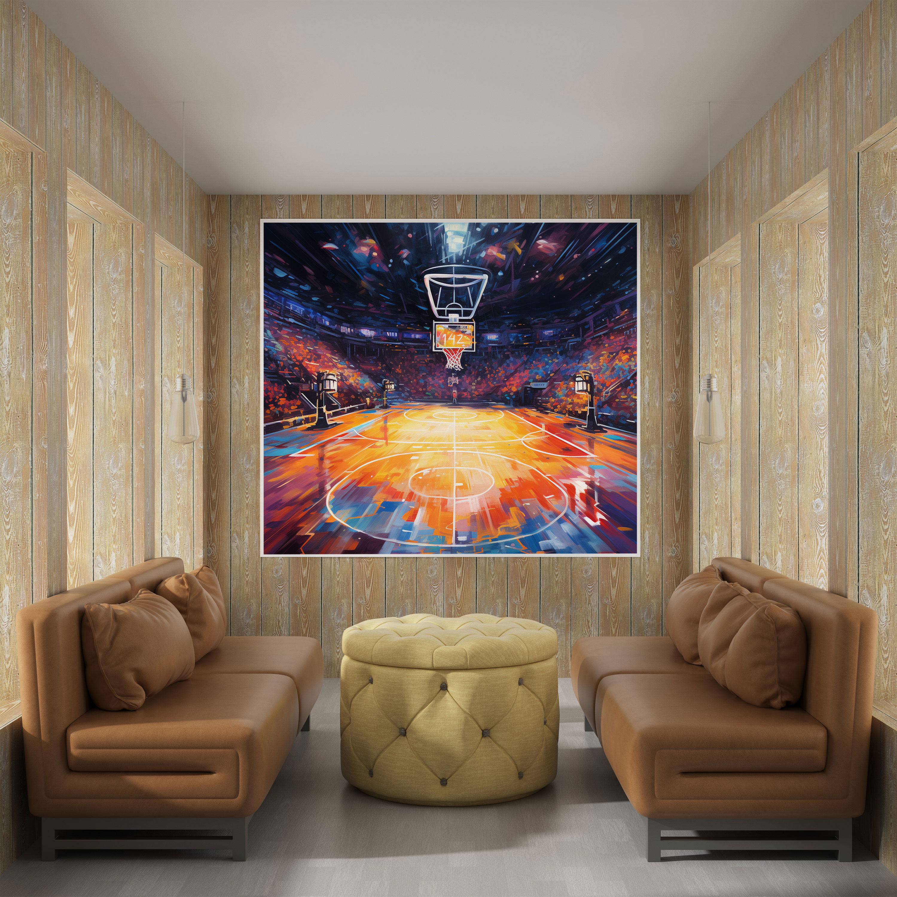 NBA Wandkunst - Spannendes Spiel - NBA Wanddekoration Wandkunst Wohnkultur