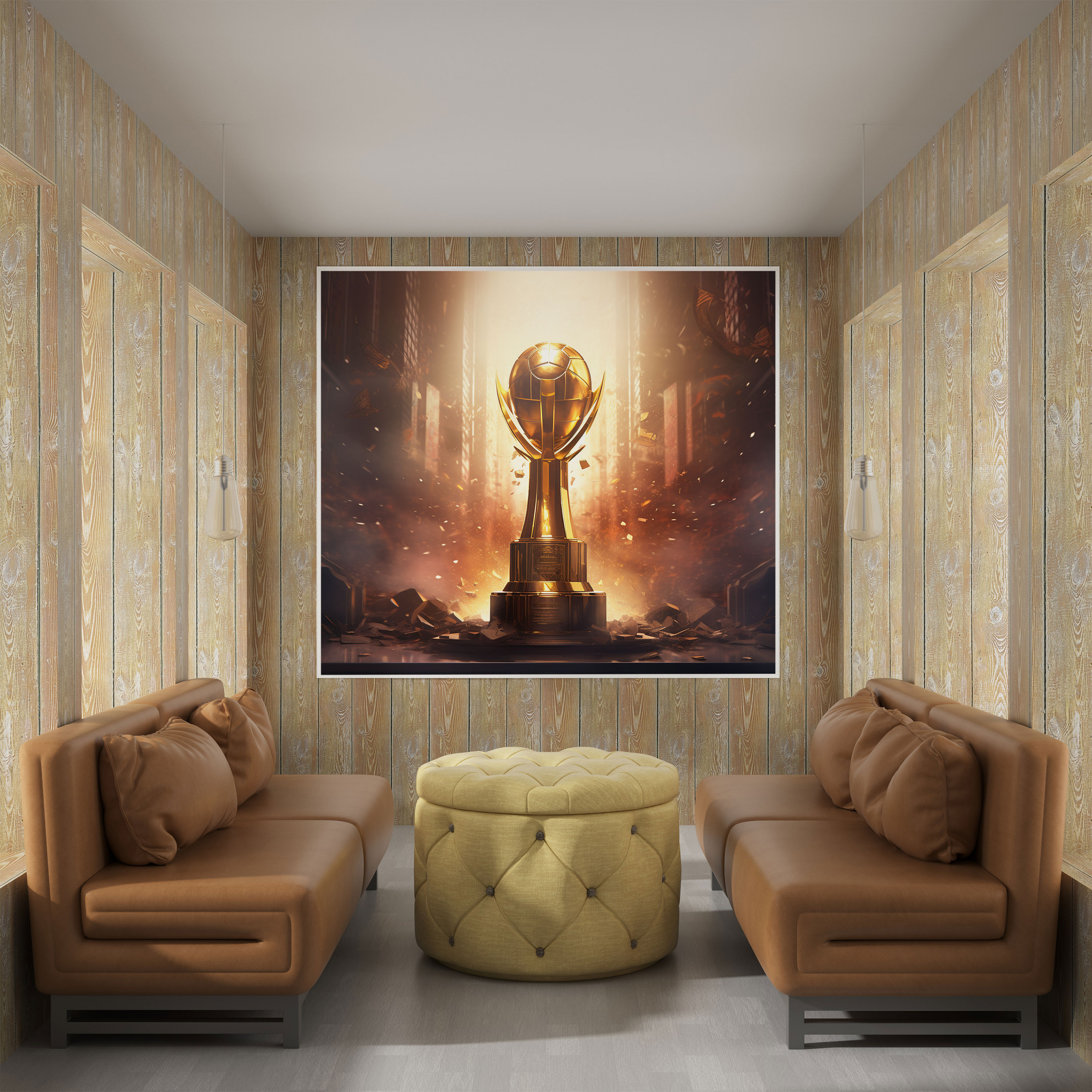 NBA Wanddekoration - Meisterschaftsglorie - Digitales Kunstwerk auf Leinwand