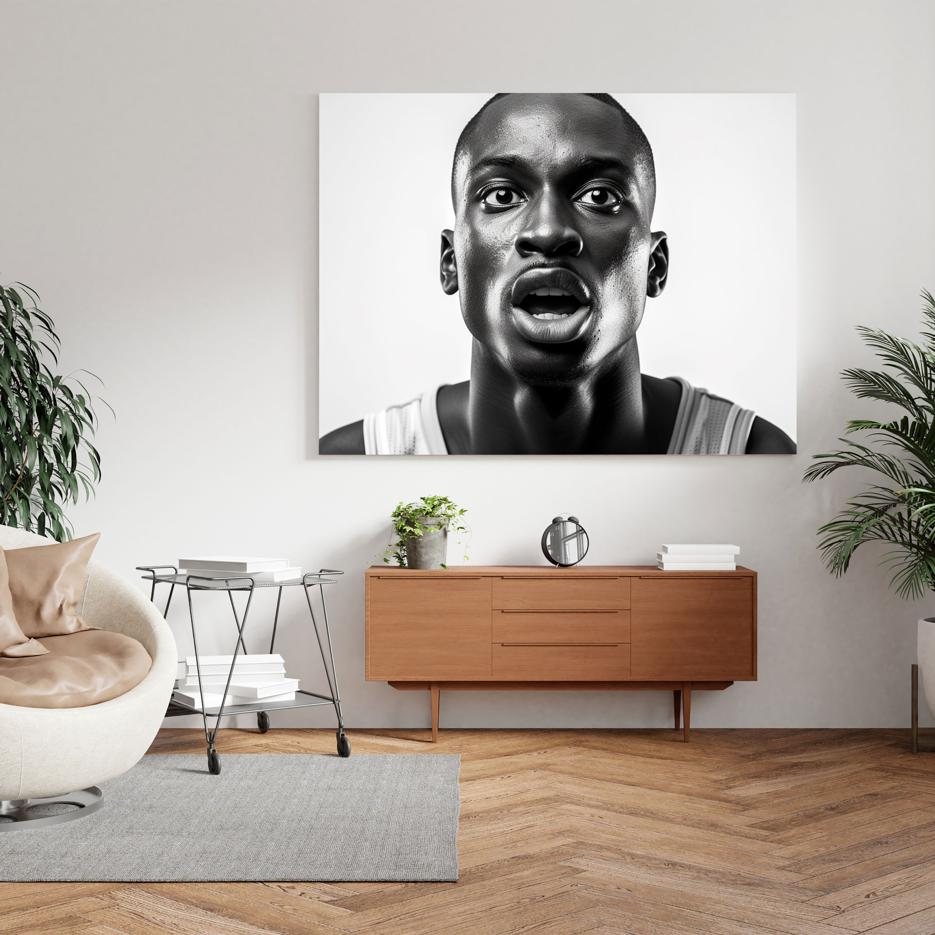 Nba Canvas Print - Intense Basketball Player - Nba, Wall Art, Basketball Player, Canvas Print