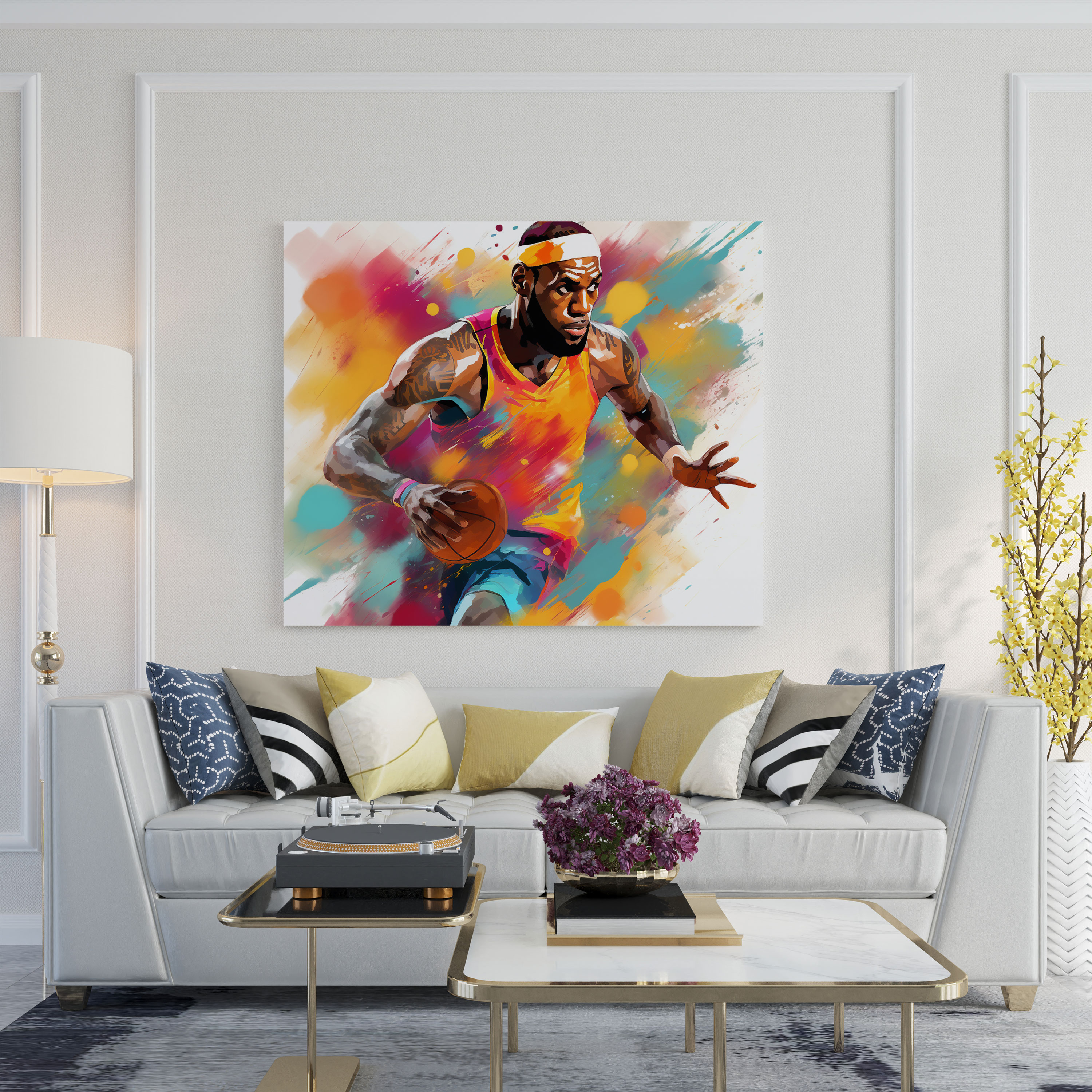 Nba Wall Art - Lebron James In Action - Nba, Wall Art, Lebron James, Dynamic Composition