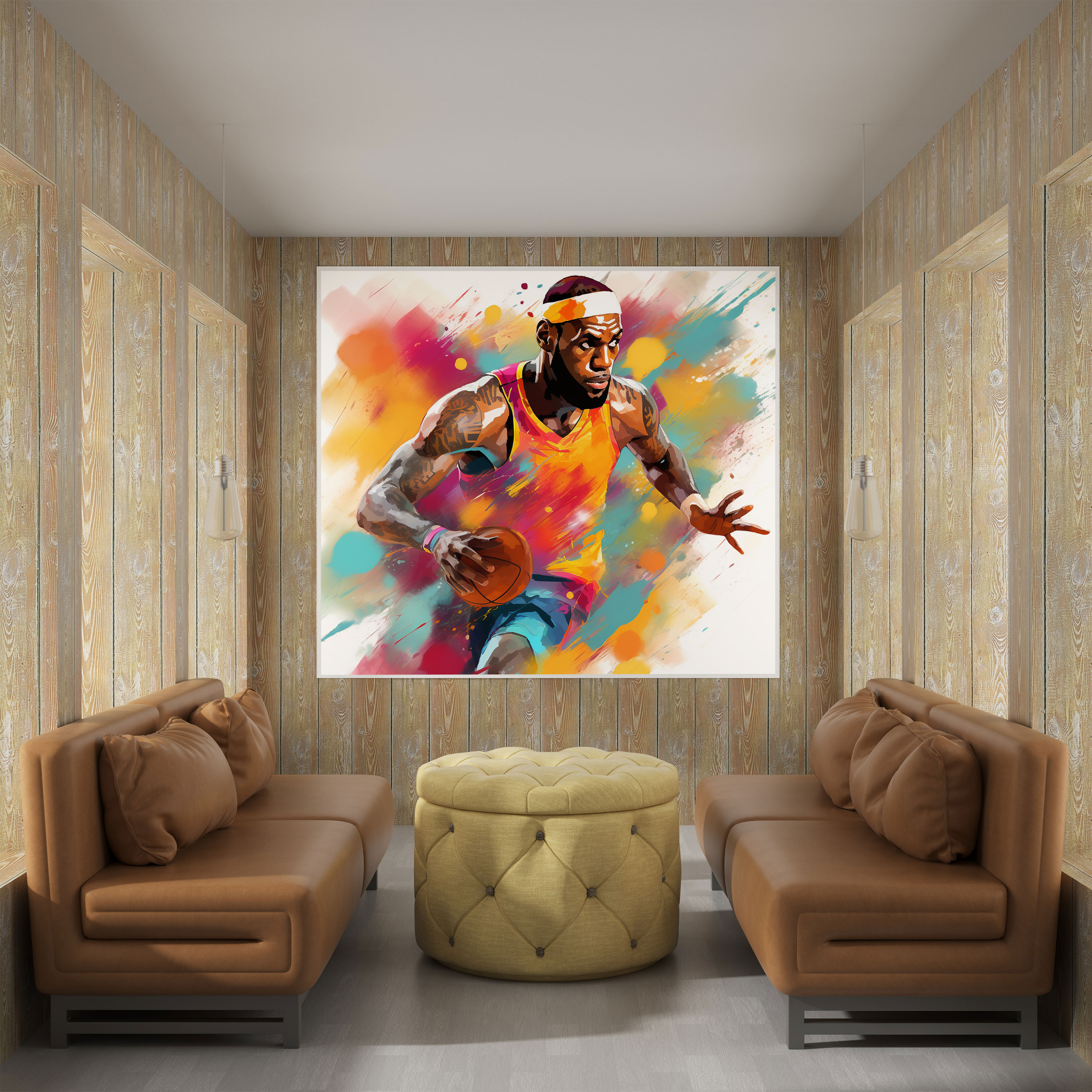 Nba Wall Art - Lebron James In Action - Nba, Wall Art, Lebron James, Dynamic Composition