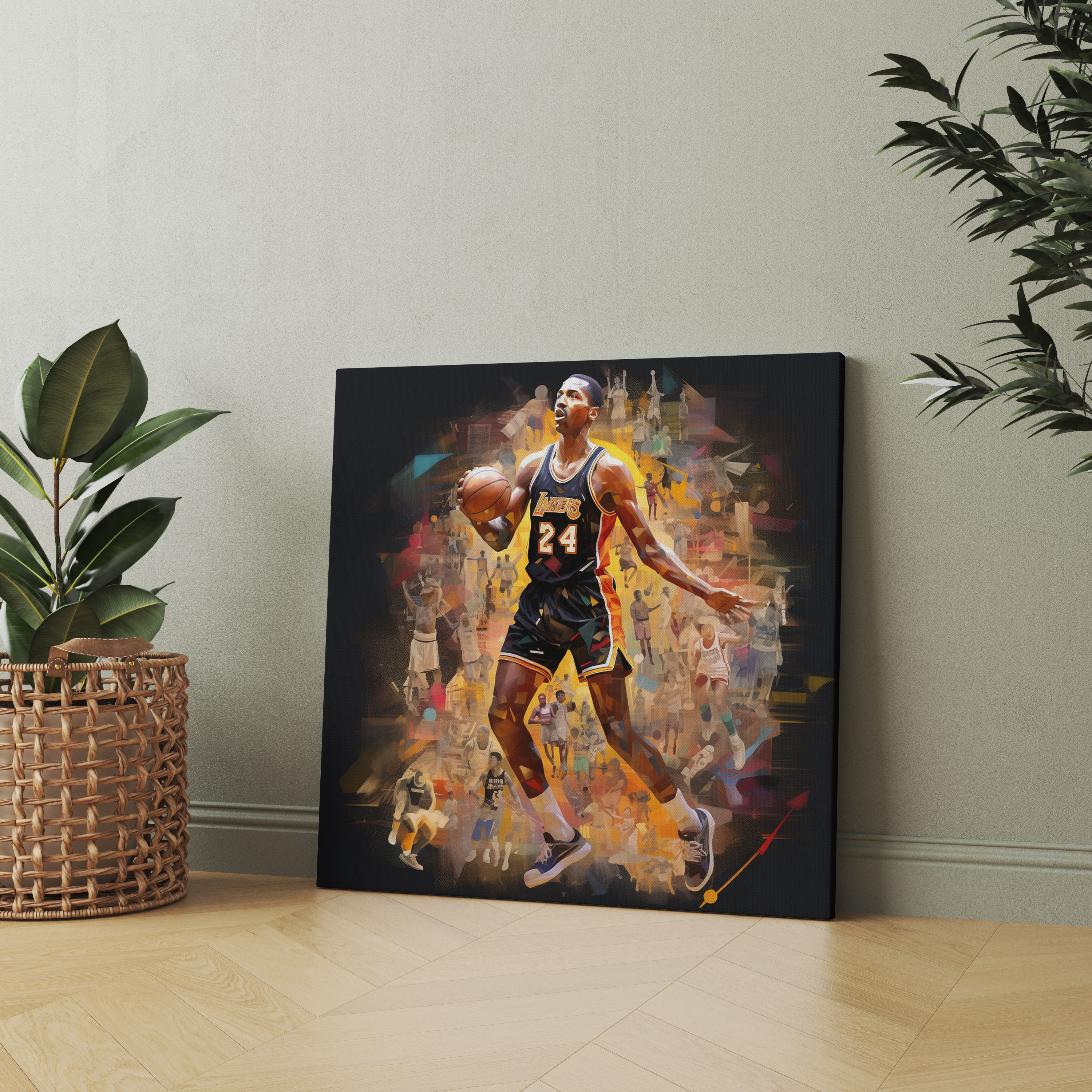 NBA Wanddekoration - Ikonoische Momente Collage - Basketball Enthusiast NBA
