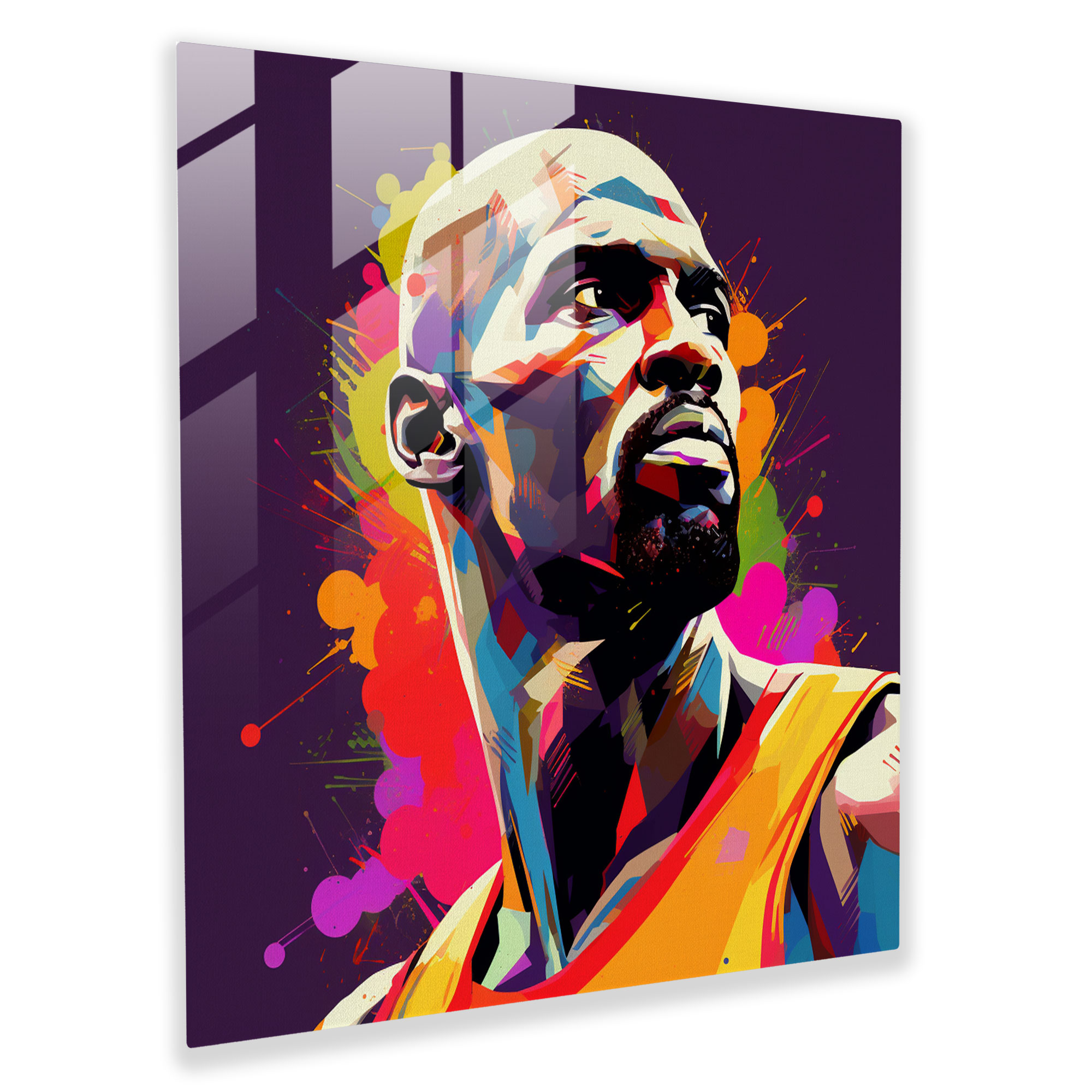 NBA Pop Art Glasbild - Heimdekoration Modern Art