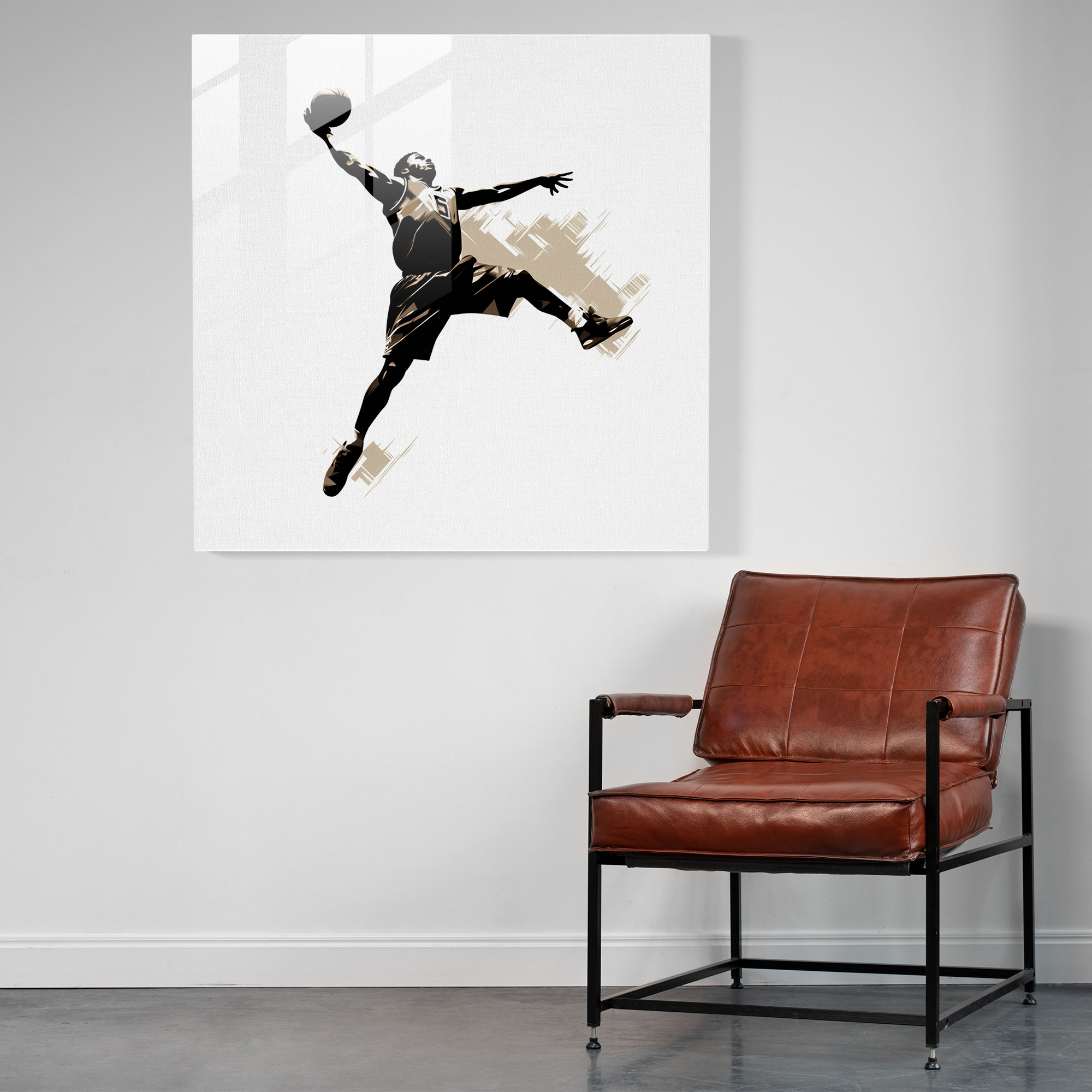 Nba Glass Print - Minimalist Basketball Player - Nba, Glass Wall Art, Minimalist Drawing, Wall Decoration
