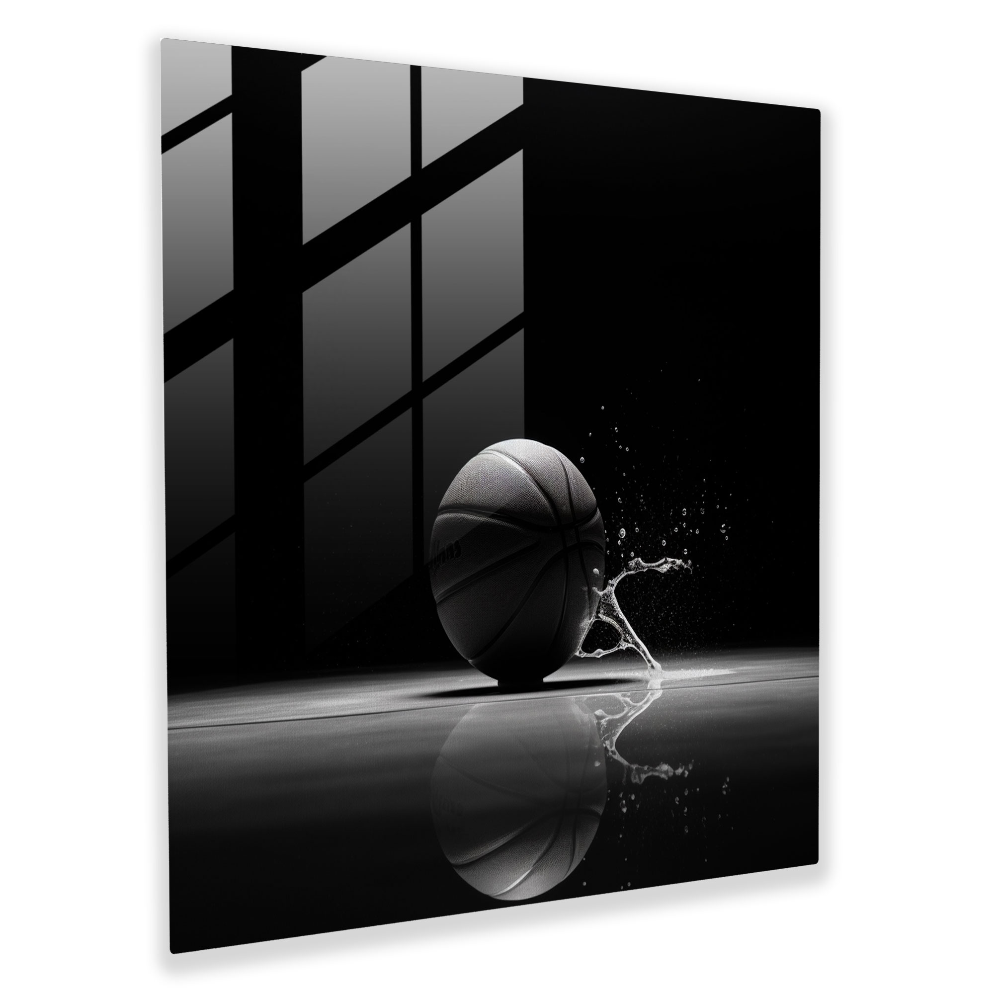 NBA Minimalistisches Glasbild - NBA Glas Kunst Glas Wandkunst