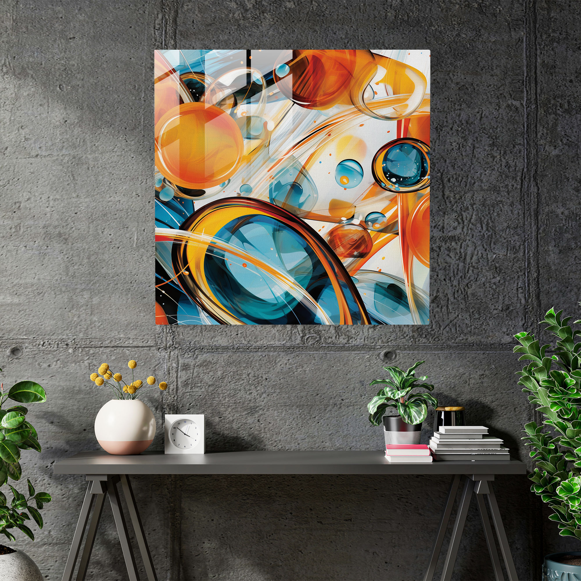 NBA Rhythmus Glasbild - NBA Beats Glasbild Wanddekoration