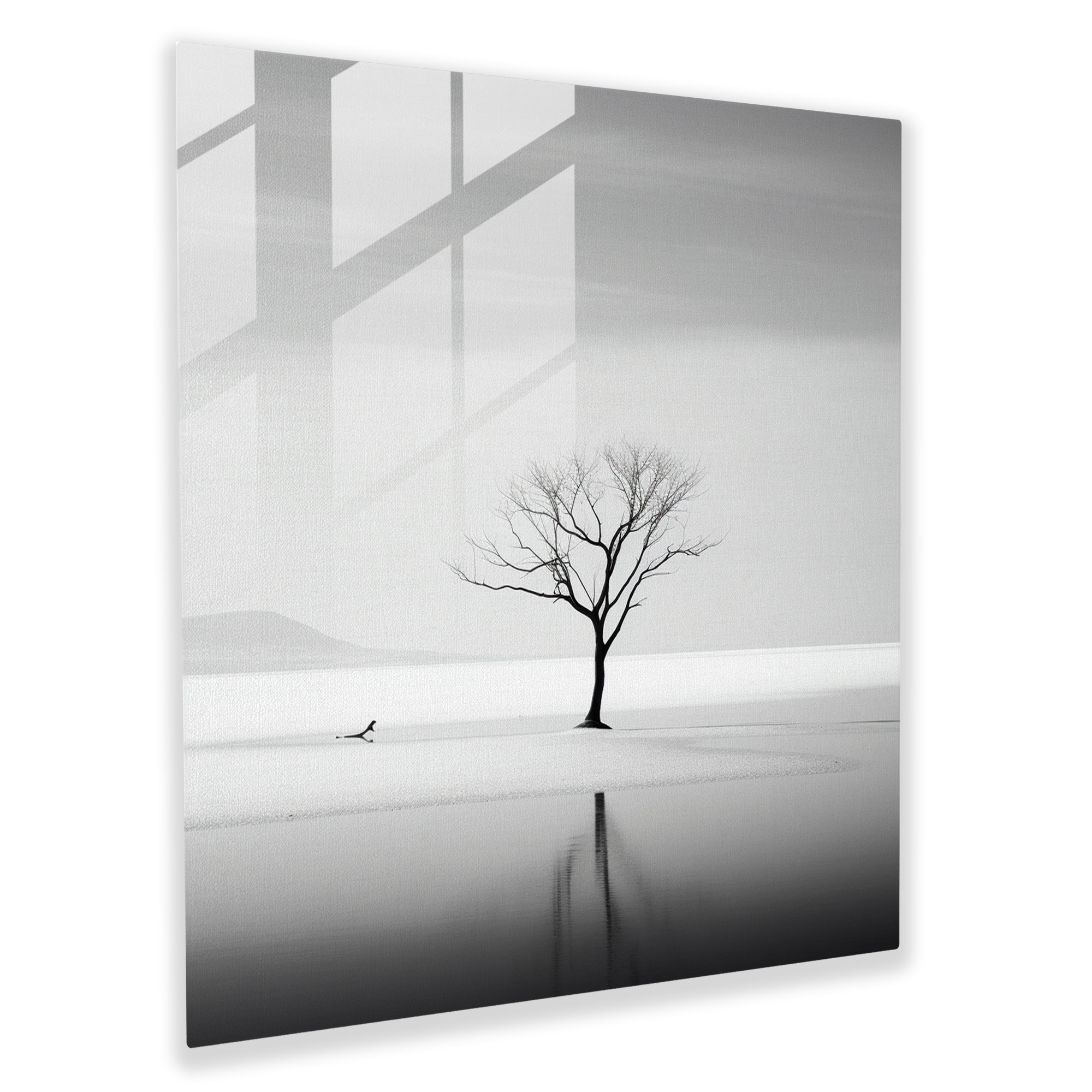 Doğal Manzaralar Cam Tablo - Ev Dekorasyonu Minimalist