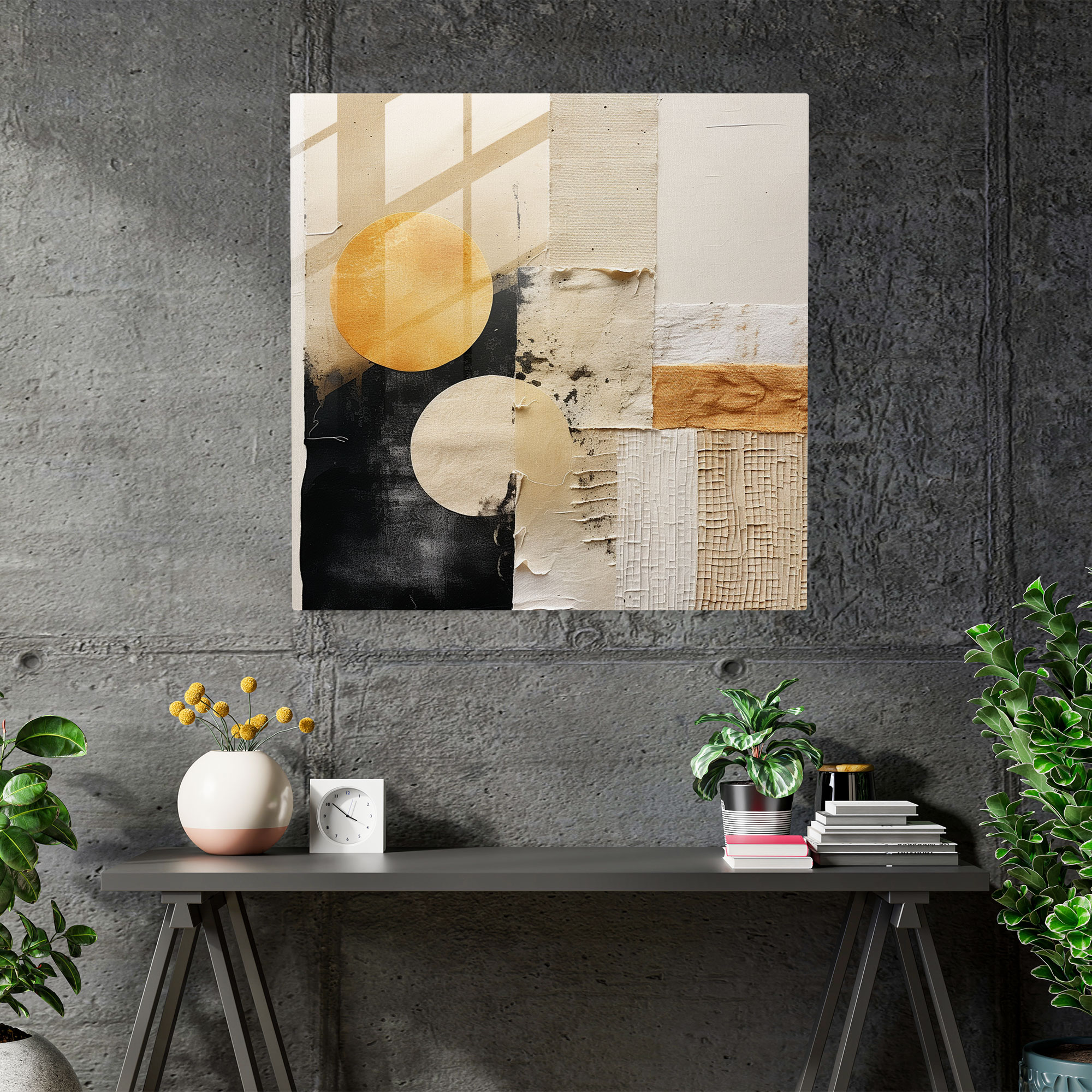Doğal Cam Tablo - Dokulu Soyut Koleksiyon - Doğal Modern Sanat Cam Sanat Ev Dekorasyonu