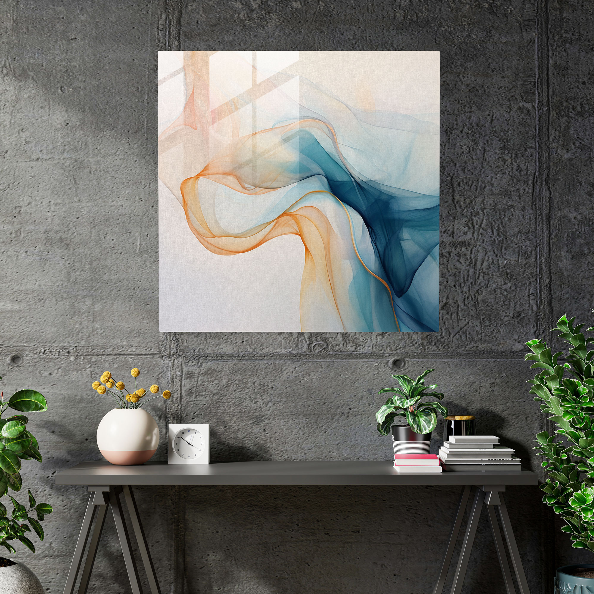 Neutral Art Glass Print - Neutral, Glass Art, Glass Print, Home Decoration