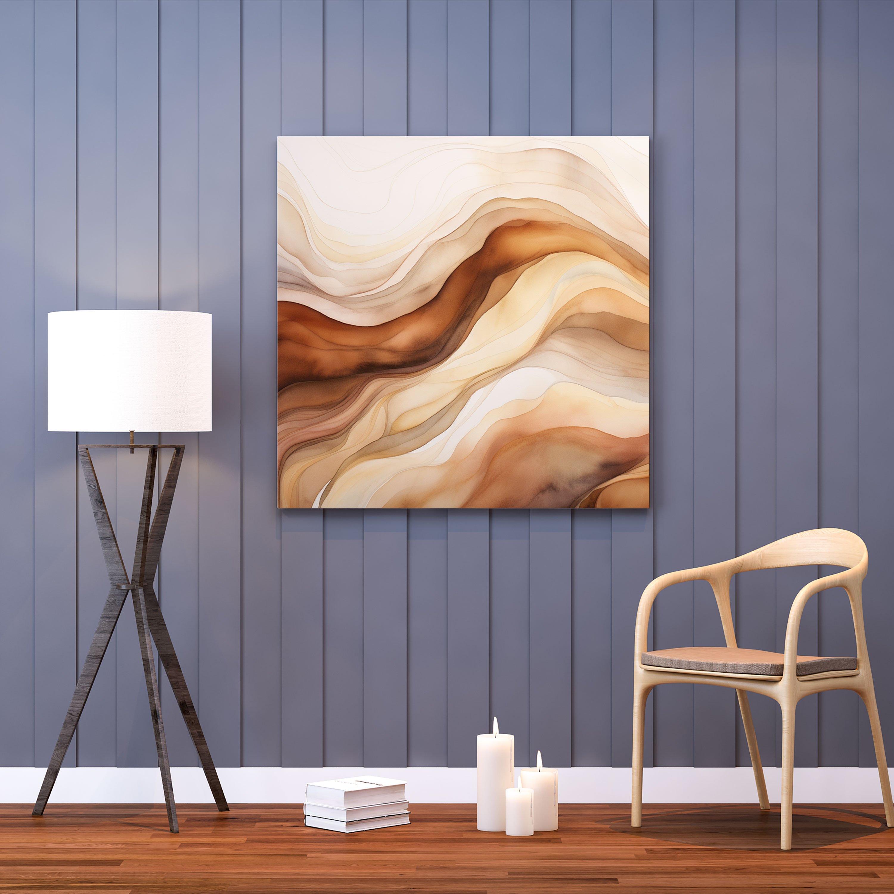 Neutral Watercolor Wall Decoration - Neutral, Home Decoration, Canvas Print, Watercolor Painting