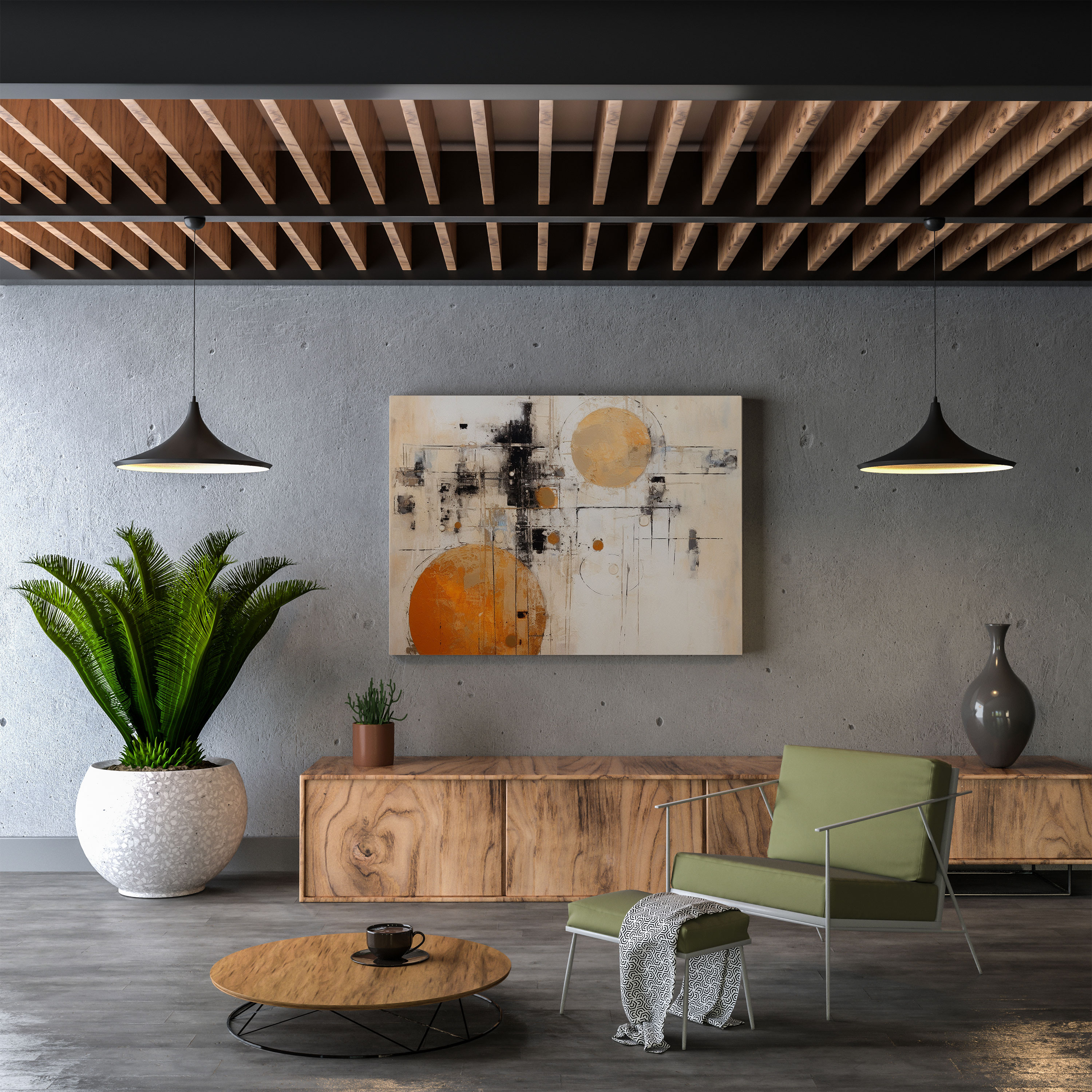Neutral Canvas Art - Neutral, Mixed Media, Neutral, Canvas Print