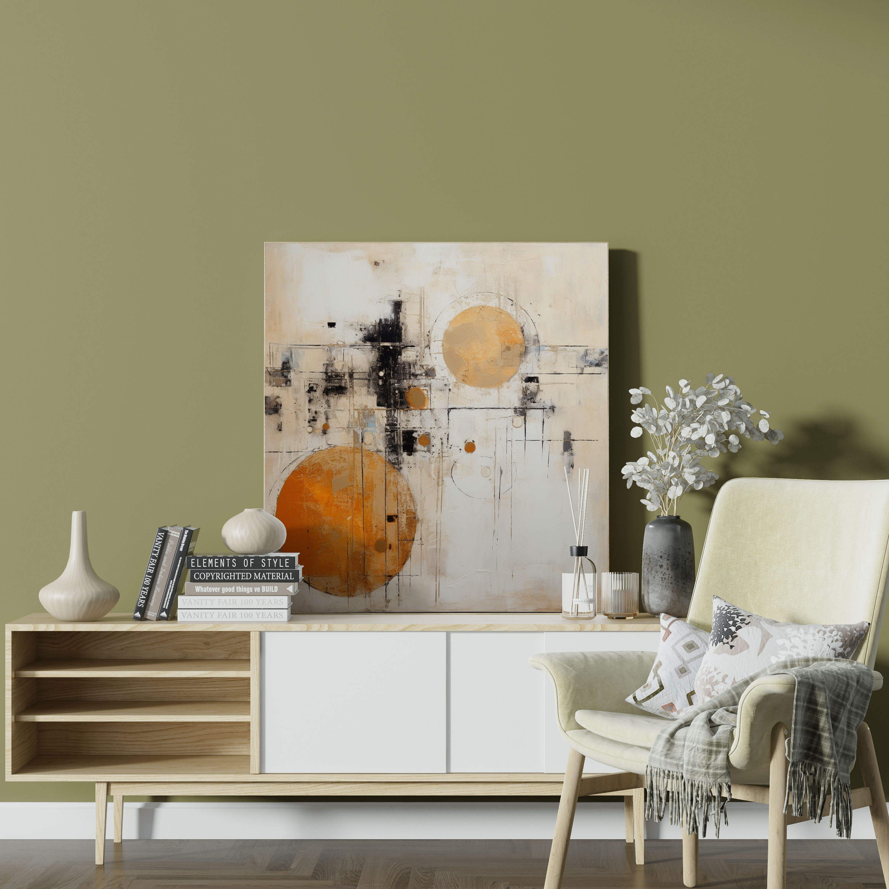 Neutral Canvas Art - Neutral, Mixed Media, Neutral, Canvas Print