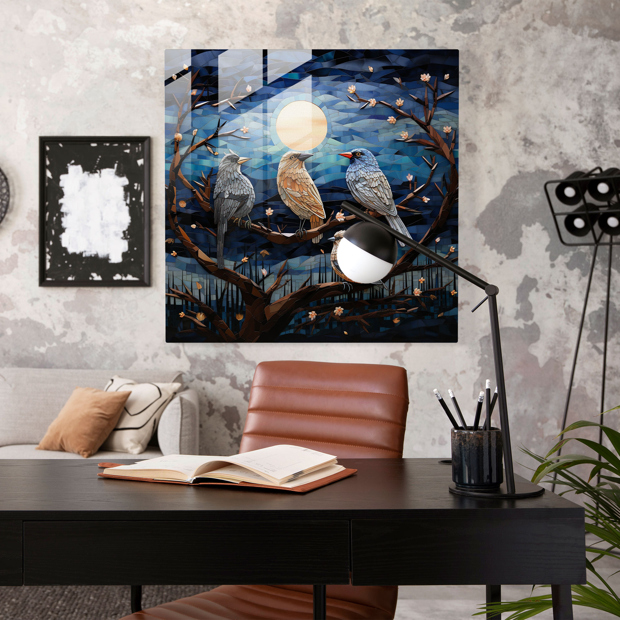Nighthawks Cam Tablo Sanatı - Modern Sanat