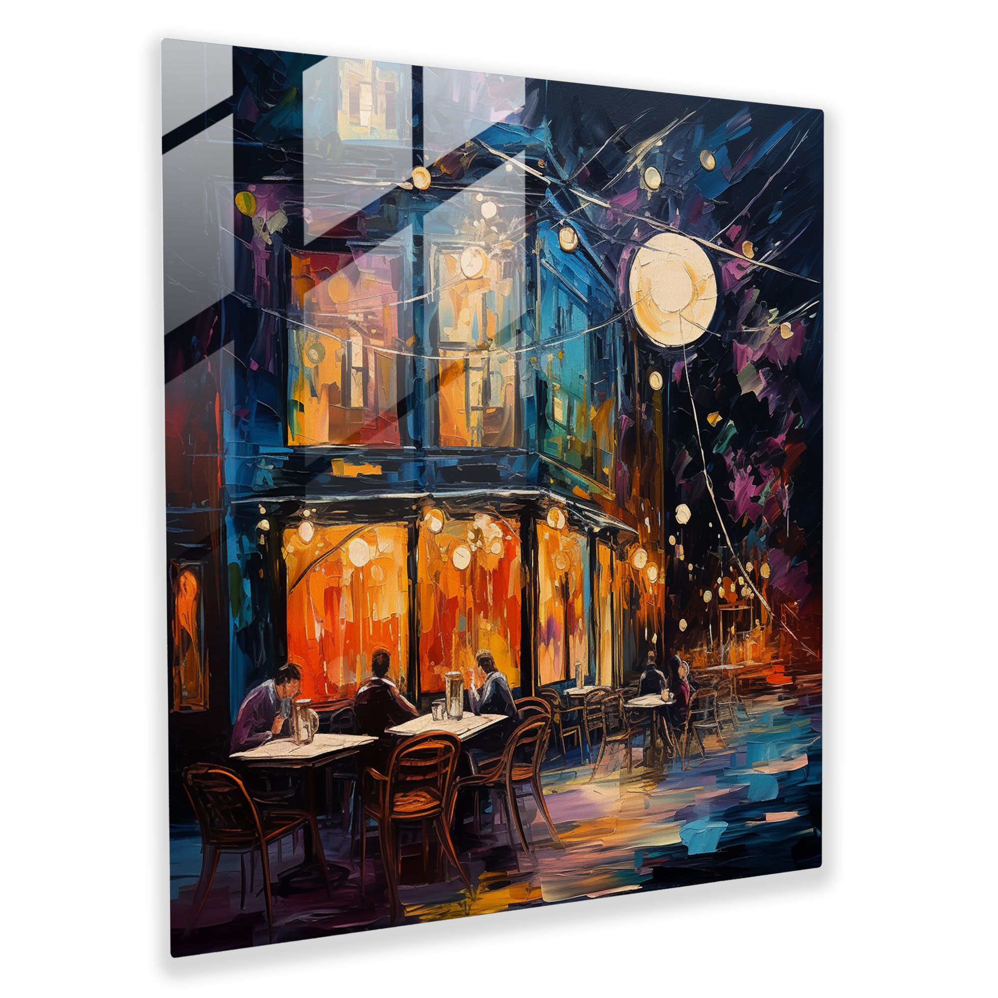 Nighthawks Cam Tablo - Canlı Atmosfer Sanatsal Cazibe