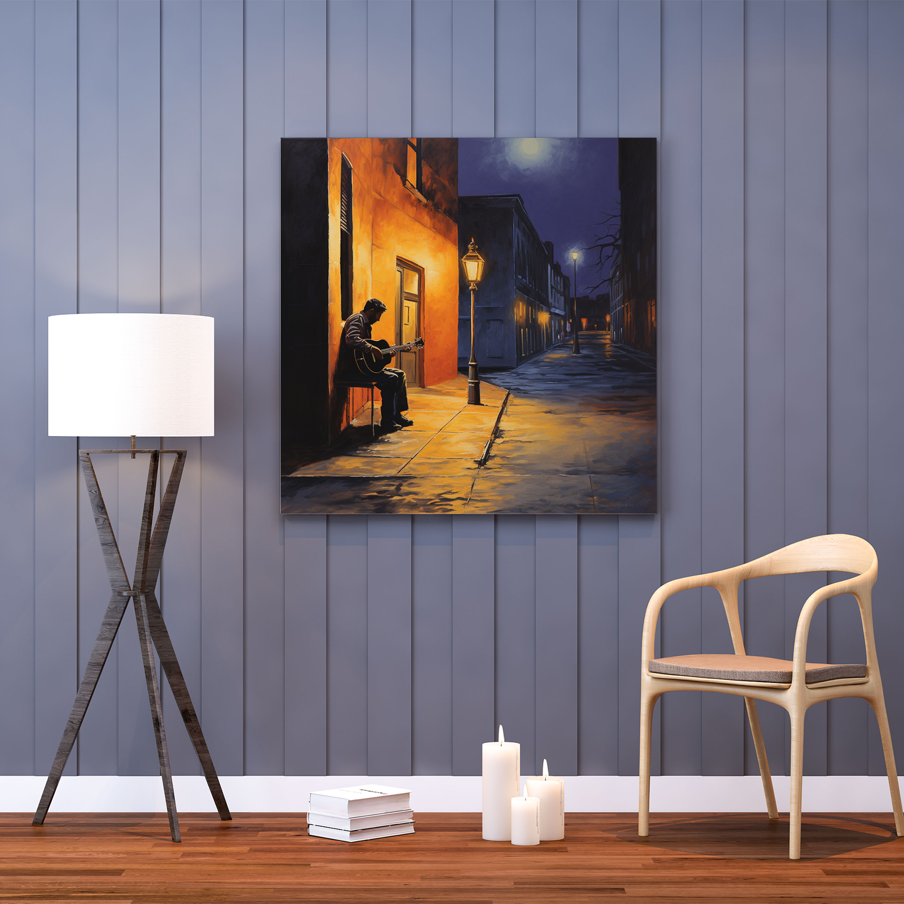 Nighthawks Wall Decoration - Nighthawks, Urban Charm, Nighthawks, Wall Art