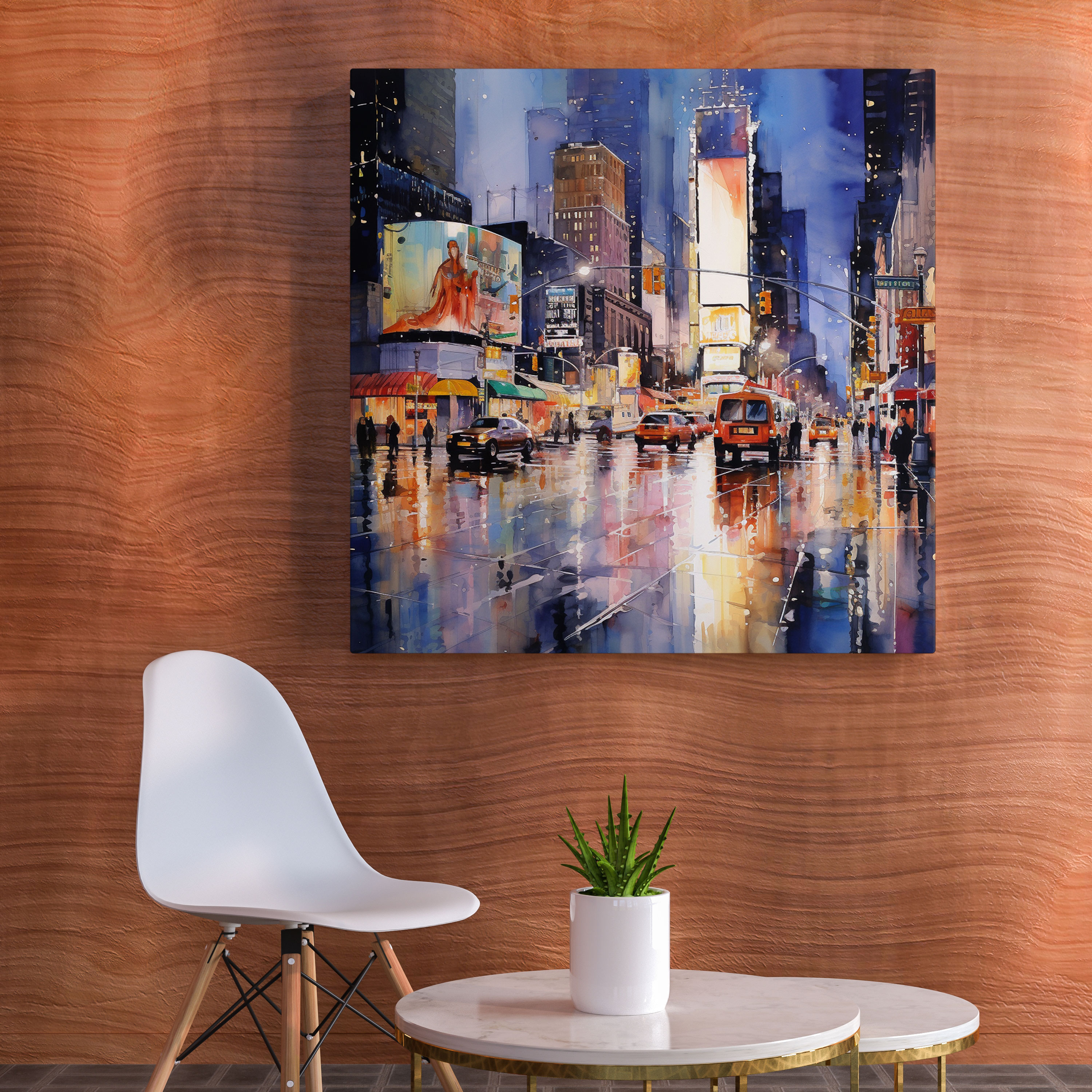 Nighthawks Wall Art - Nighthawks, Urban Nightlife, Canvas, Wall Decoration