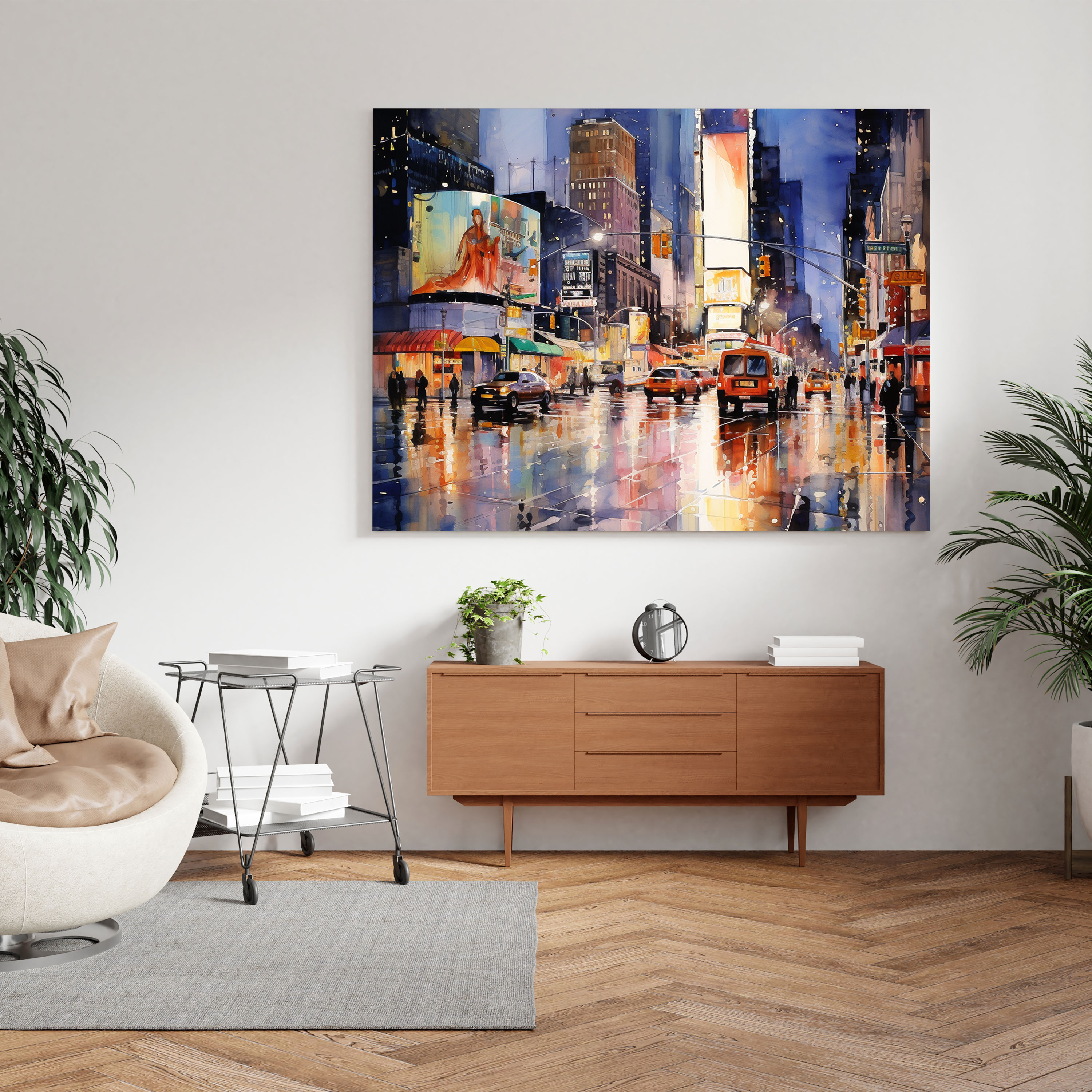 Nighthawks Wall Art - Nighthawks, Urban Nightlife, Canvas, Wall Decoration