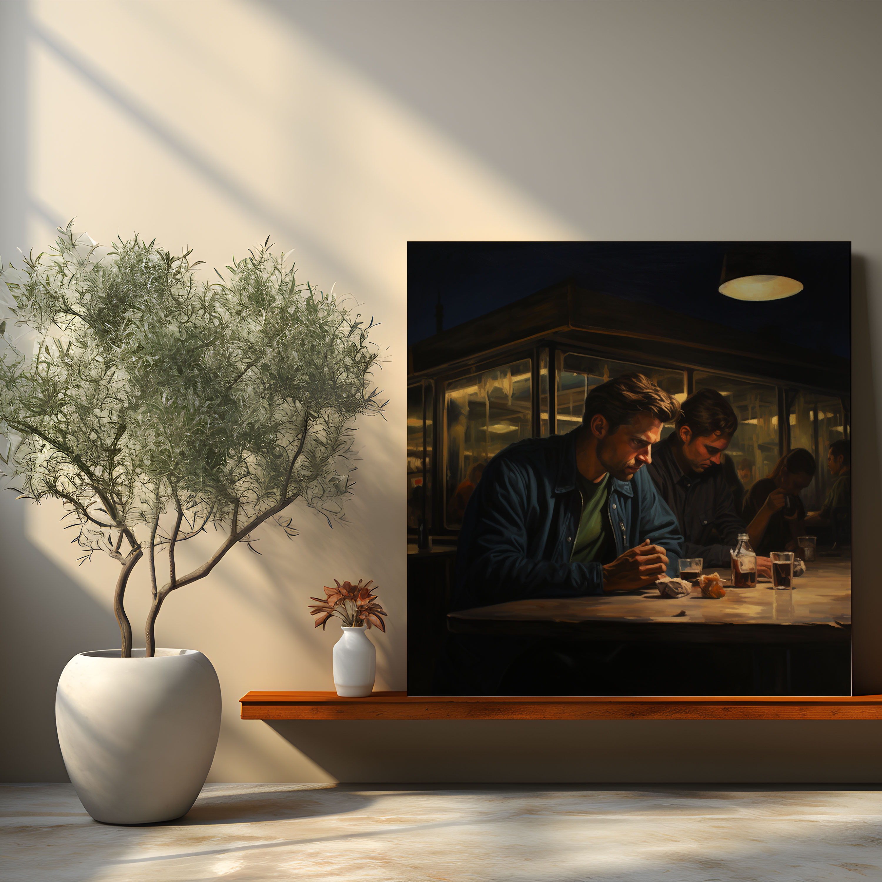 Nighthawks Canvas Print - Nighthawks, Canvas Print, Home Decoration, Canvas Wall Art