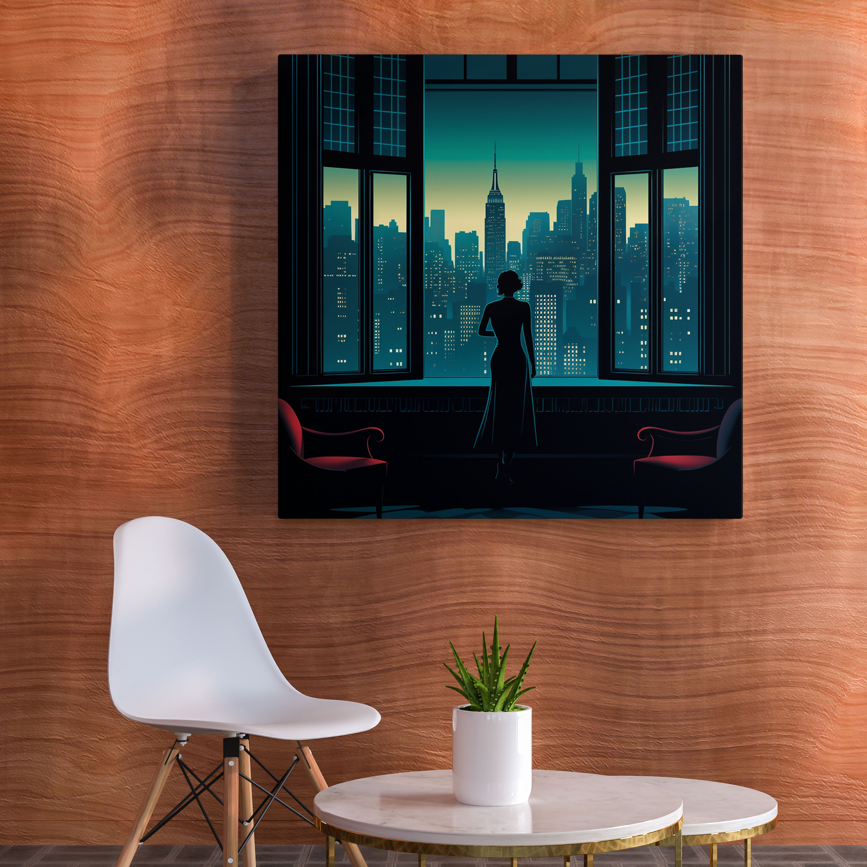Nighthawks Wall Art - Nighthawks, Poster, Wall Decoration, Neon-Lit