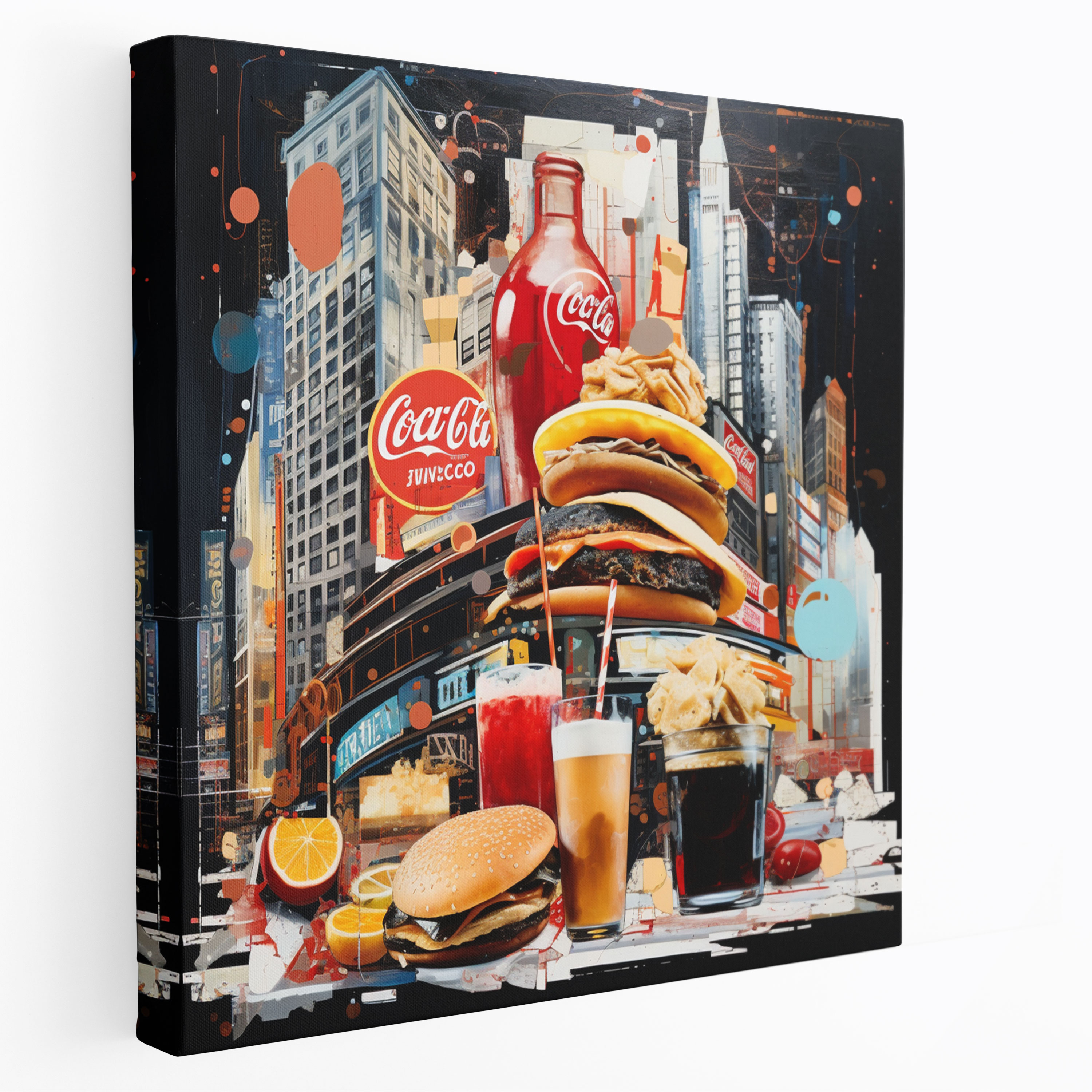 Nighthawks Canvas Print - Nighthawks, Contemporary, Nighthawks, Canvas