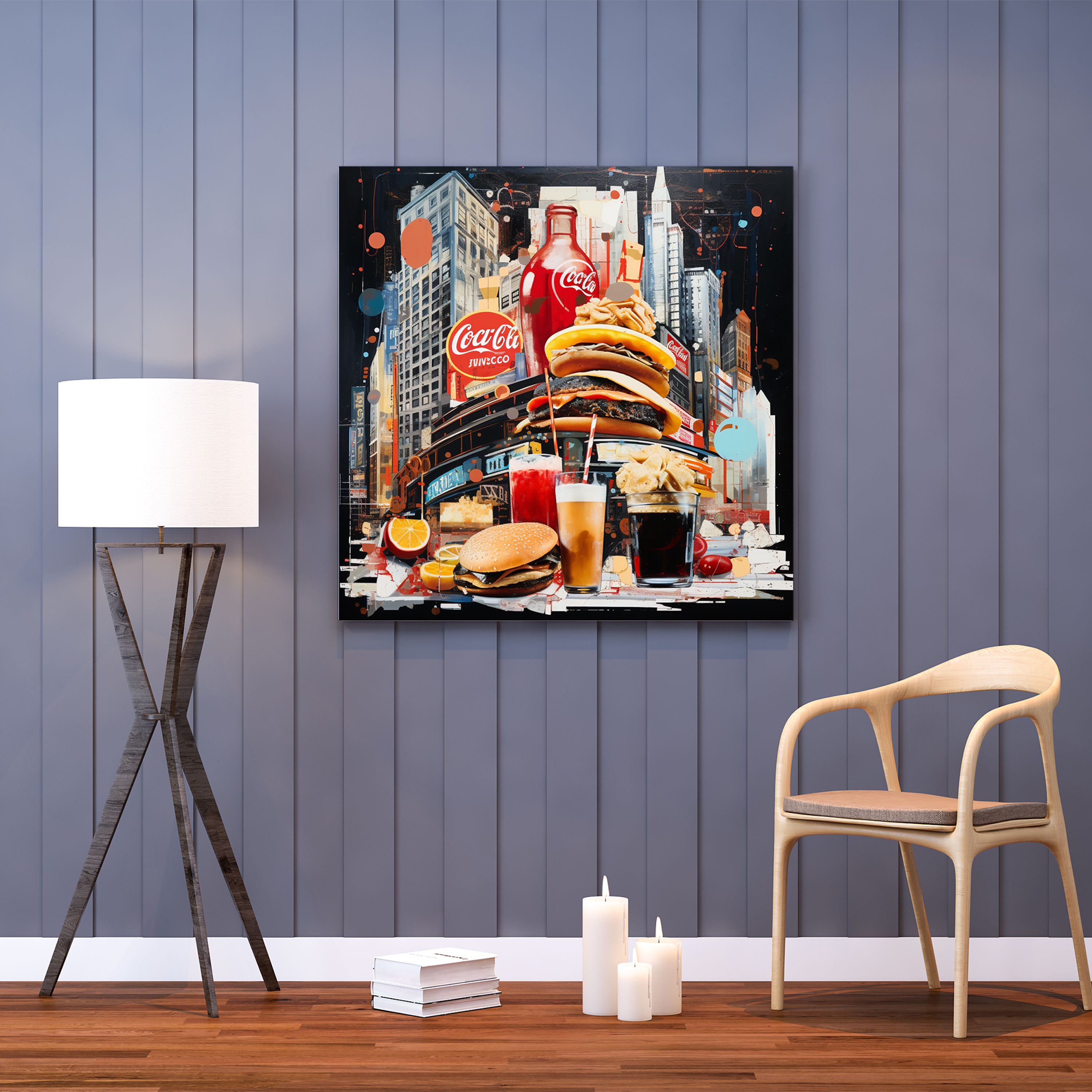 Nighthawks Canvas Print - Nighthawks, Contemporary, Nighthawks, Canvas