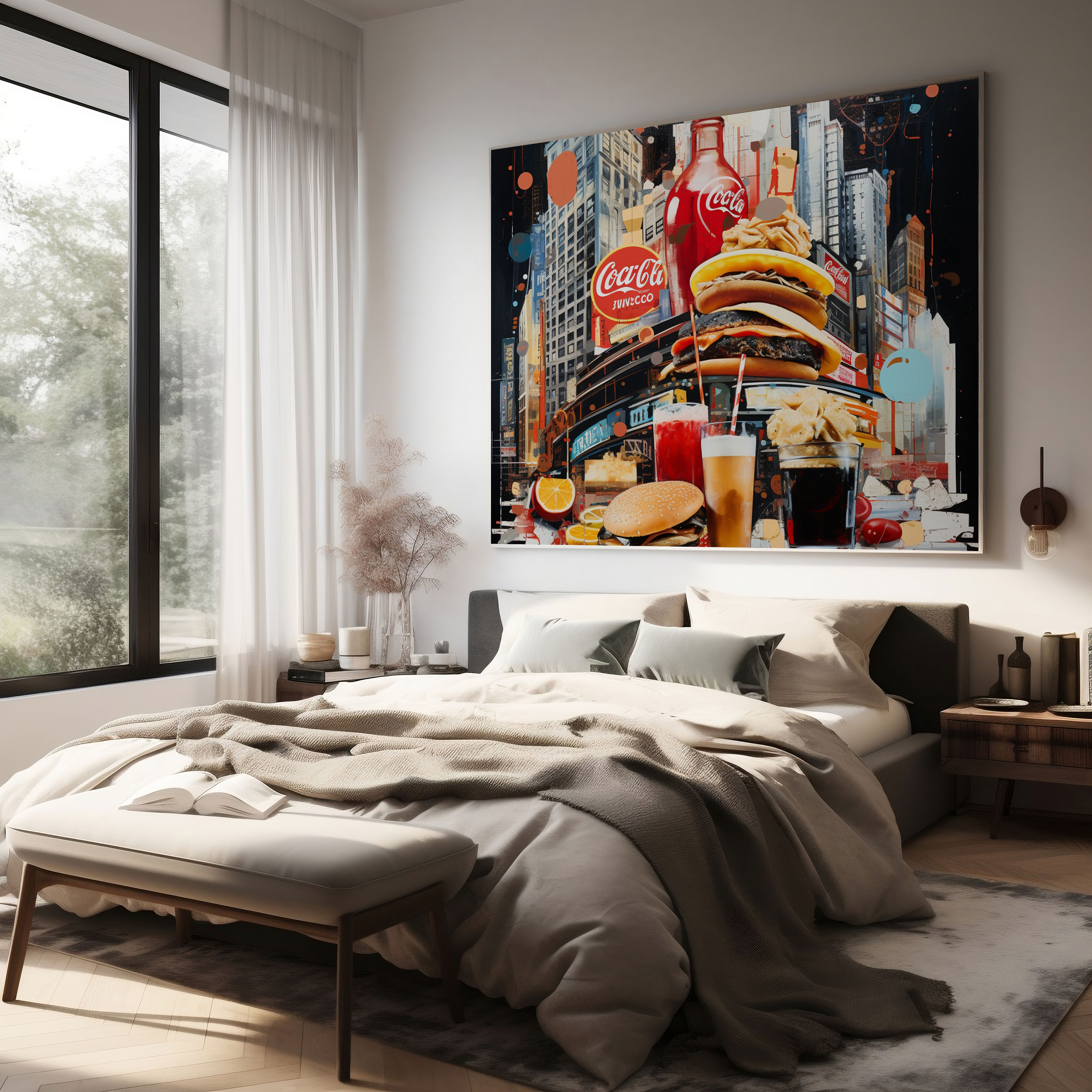 Nighthawks Canvas Print - Nighthawks, Contemporary, Nighthawks, Canvas