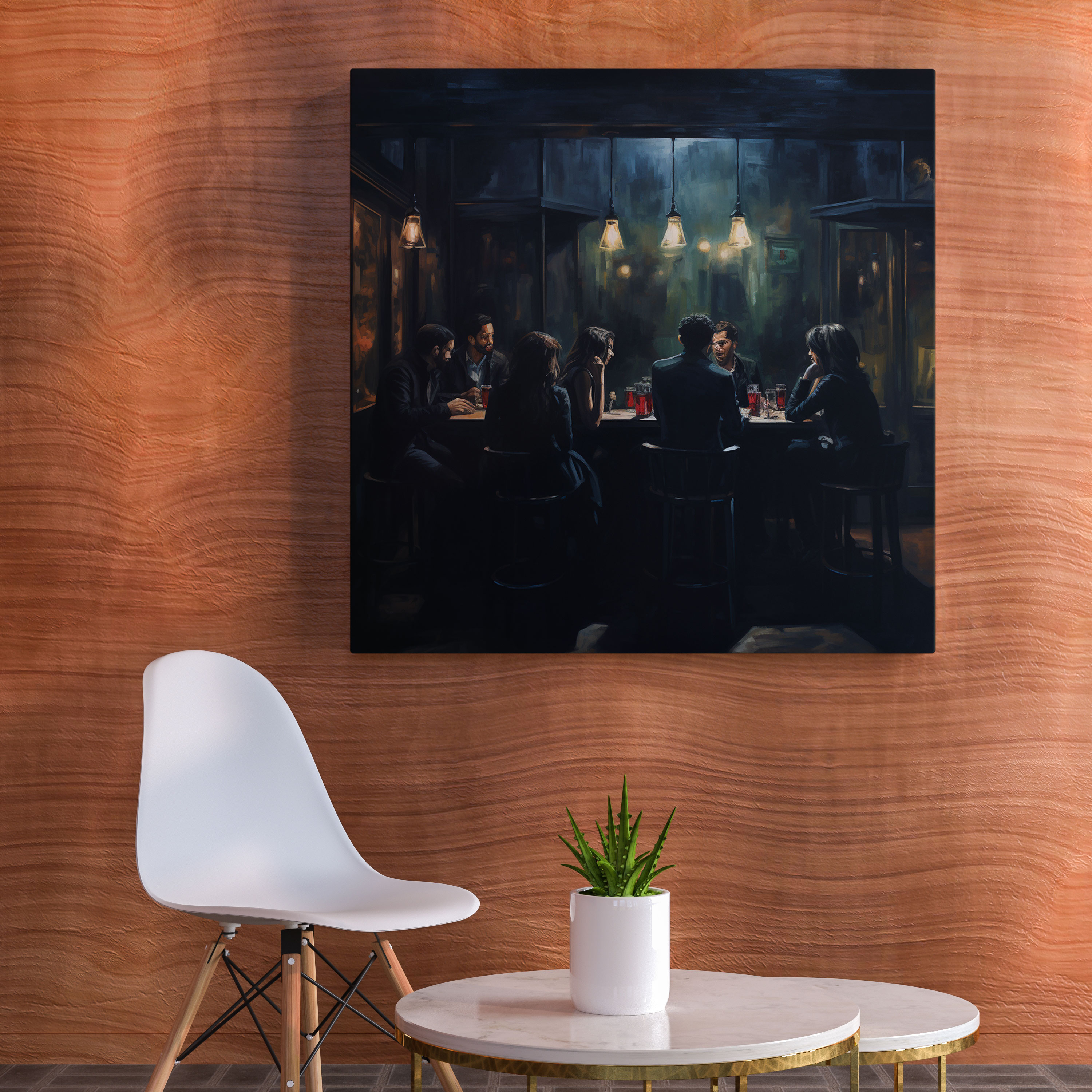 Nighthawks Canvas Print - Nighthawks, Canvas Wall Art, Wall Decoration, Nighthawks