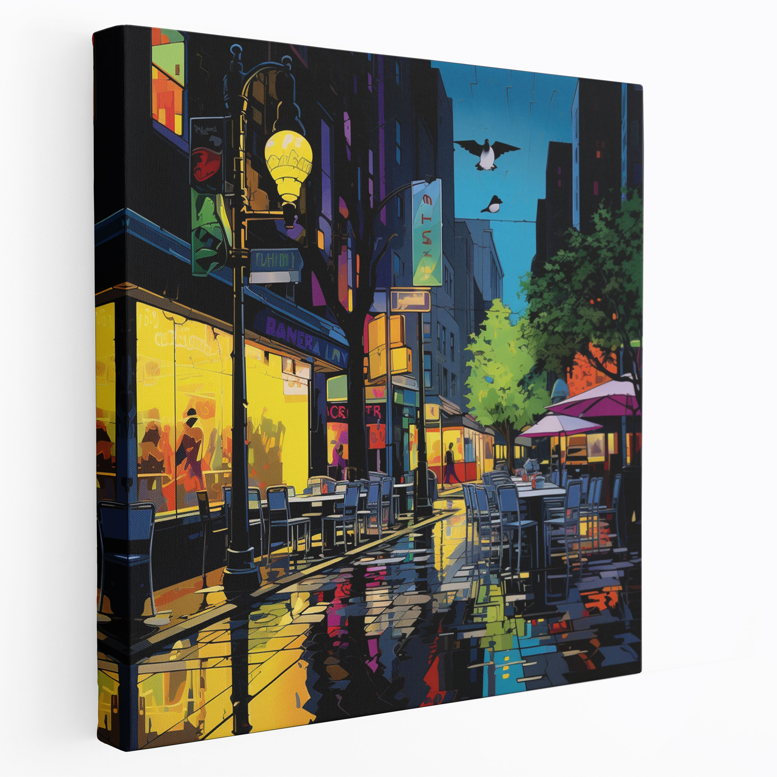 Nighthawks Wall Decoration - Nighthawks, Home Decoration, Canvas, Nighthawks
