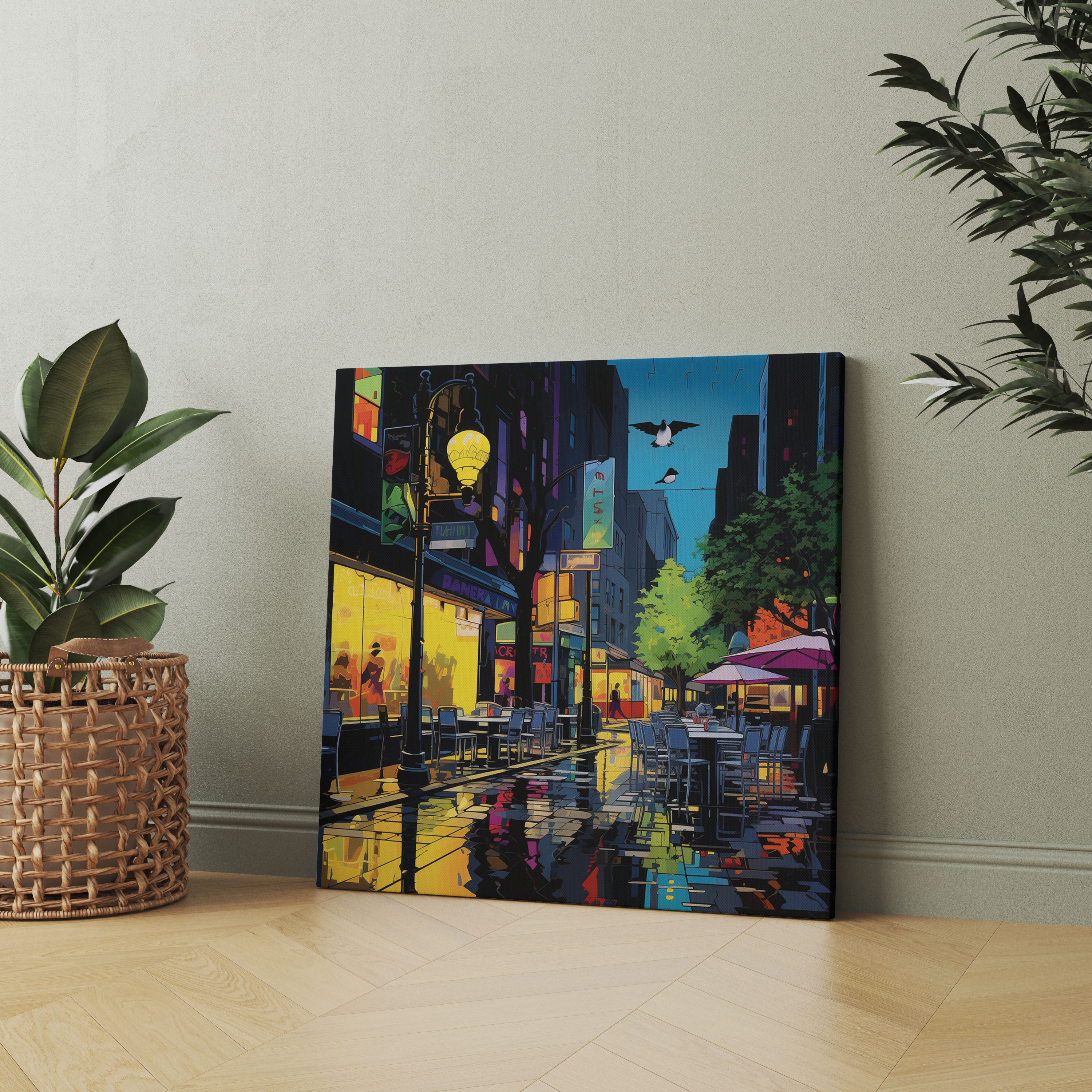 Nighthawks Wall Decoration - Nighthawks, Home Decoration, Canvas, Nighthawks
