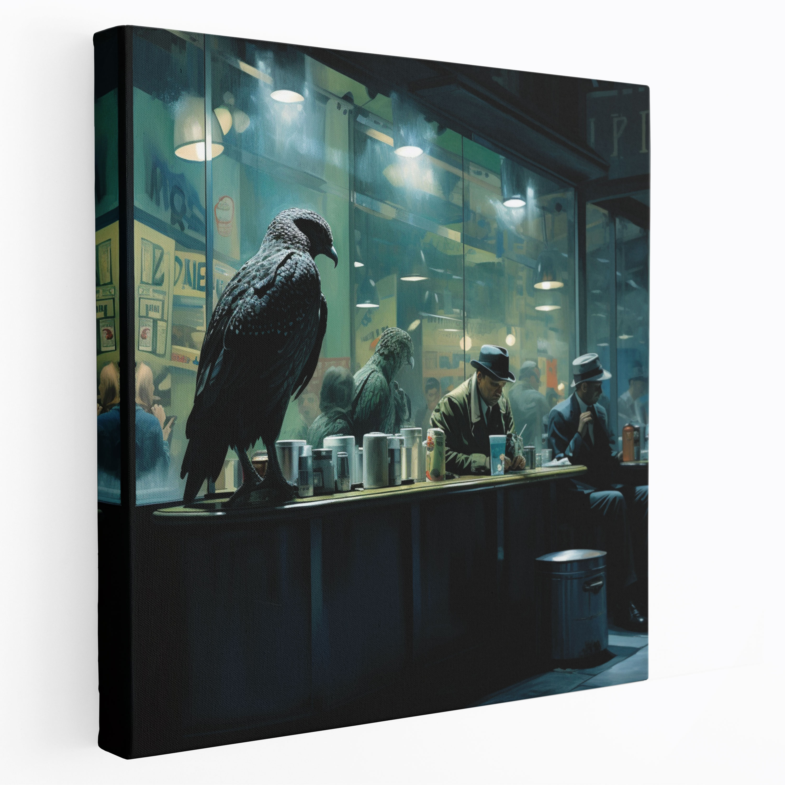 Nighthawks Canvas Print - Nighthawks, Nighthawks, Home Decoration, Wall Art